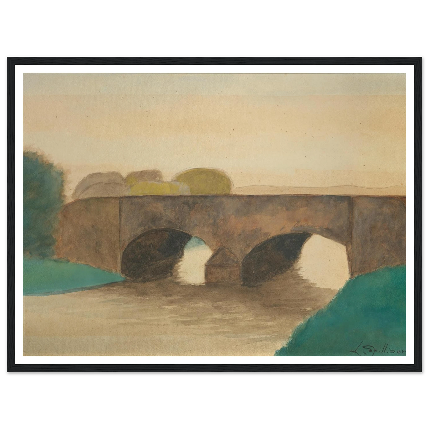 Brug (1930) Art Print | Leon Spilliaert-Quipham Collections