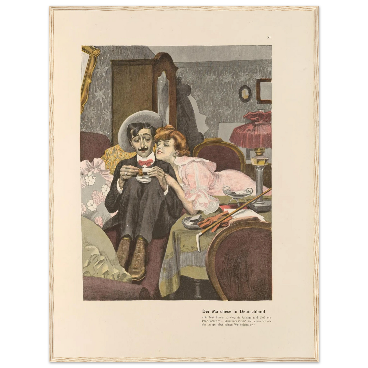 Der Marchese in Deutschland (1908) Art Print | Ferdinand Freiherr von Reznicek-Quipham Collections