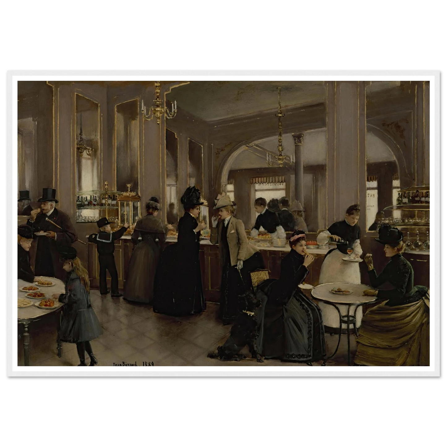 La pâtisserie Gloppe (1889) Art Print | Jean Beraud-Quipham Collections