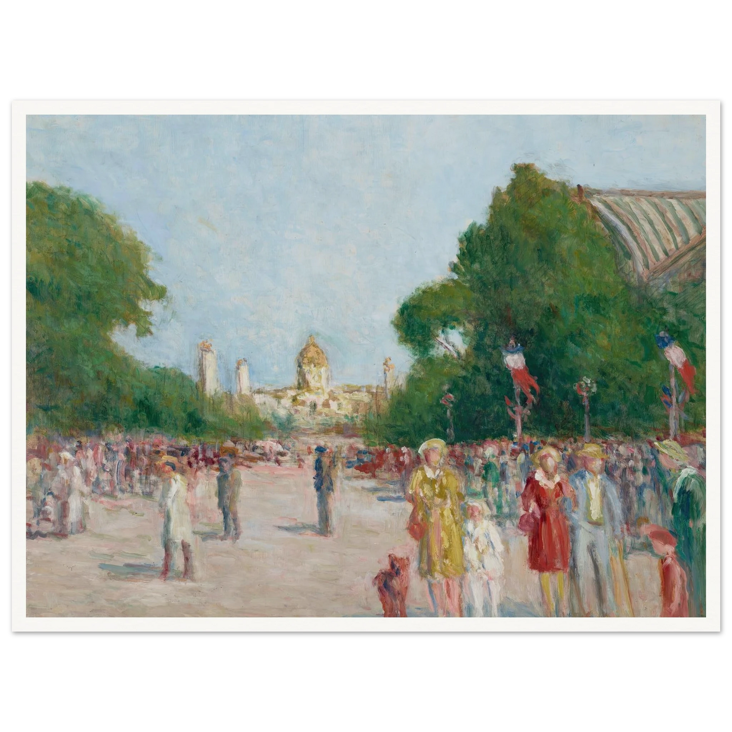 L’avenue Winston-Churchill, Paris Art Print | Maximilien Luce-Quipham Collections