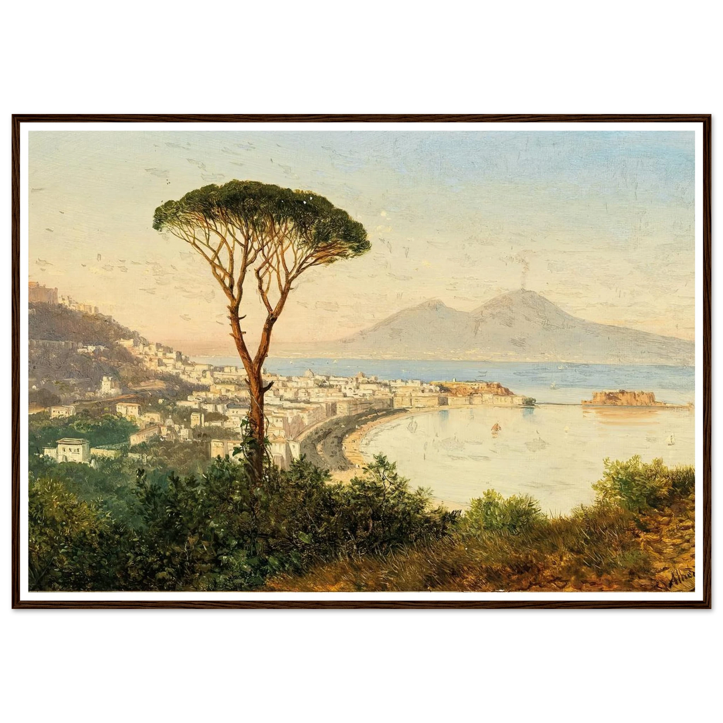 A View of the Bay of Naples Art Print | Albert Zimmermann-Quipham Collections