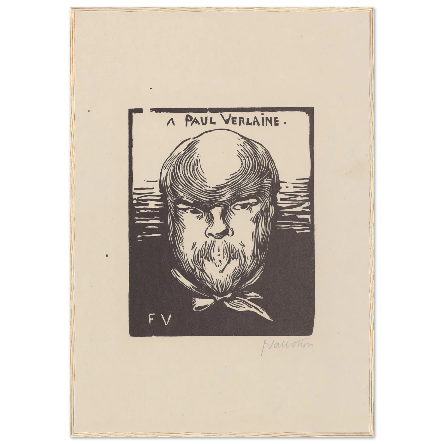 A Paul Verlaine (1891) Art Print | Felix Vallotton-Quipham Collections