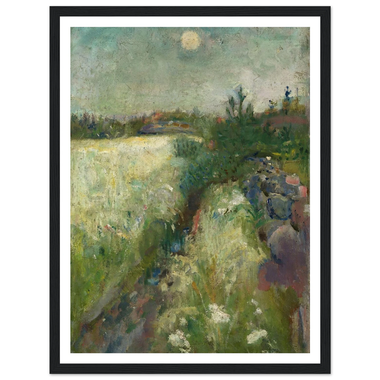 Flowery Meadow at Veierland (1887) Art Print | Edvard Munch-Quipham Collections