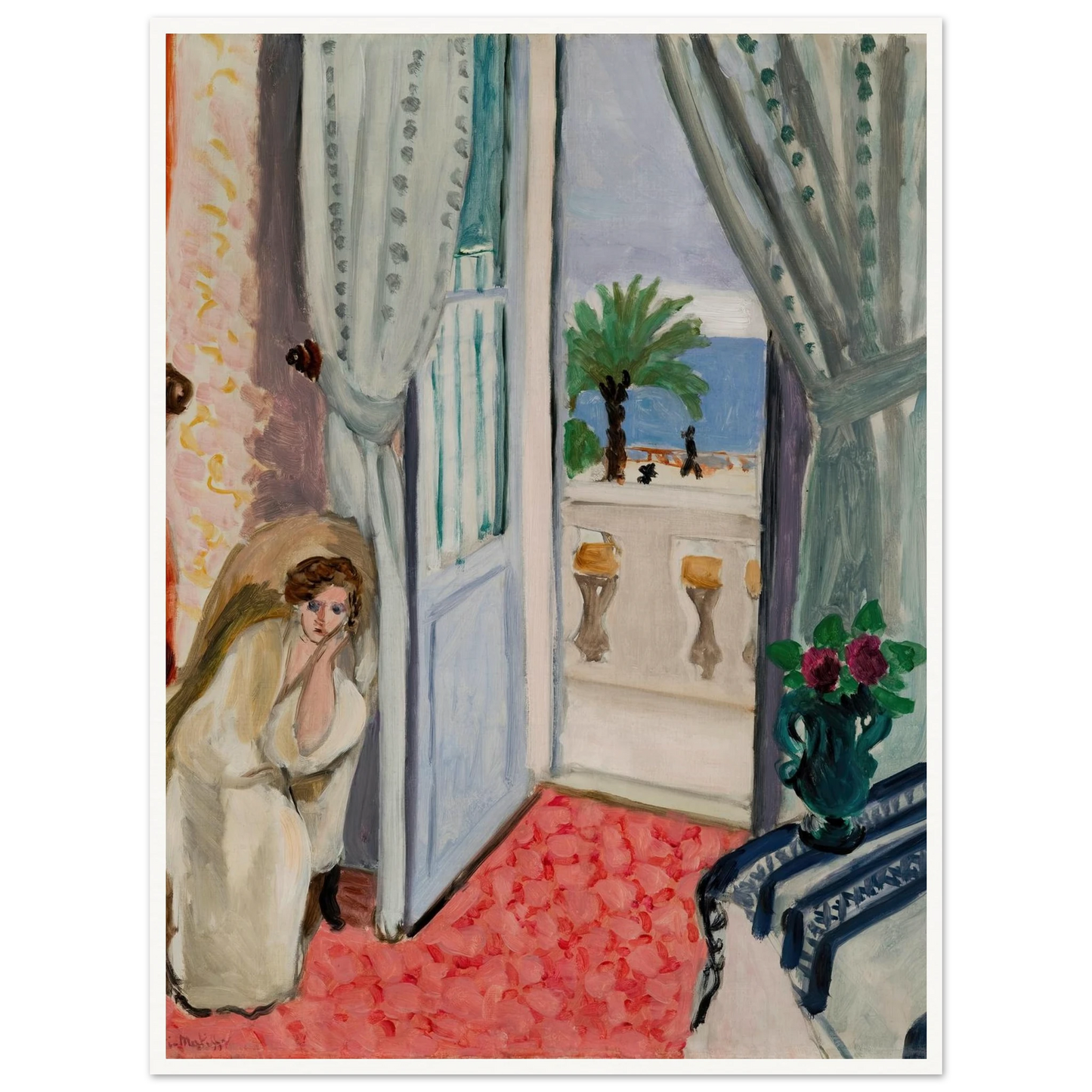 Interior at Nice (1919) Art Print | Henri Matisse-Quipham Collections
