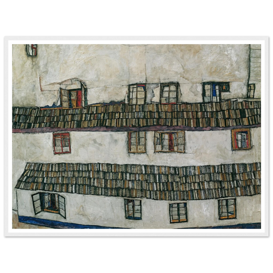 House wall (window) (1914) Art Print | Egon Schiele-Quipham Collections