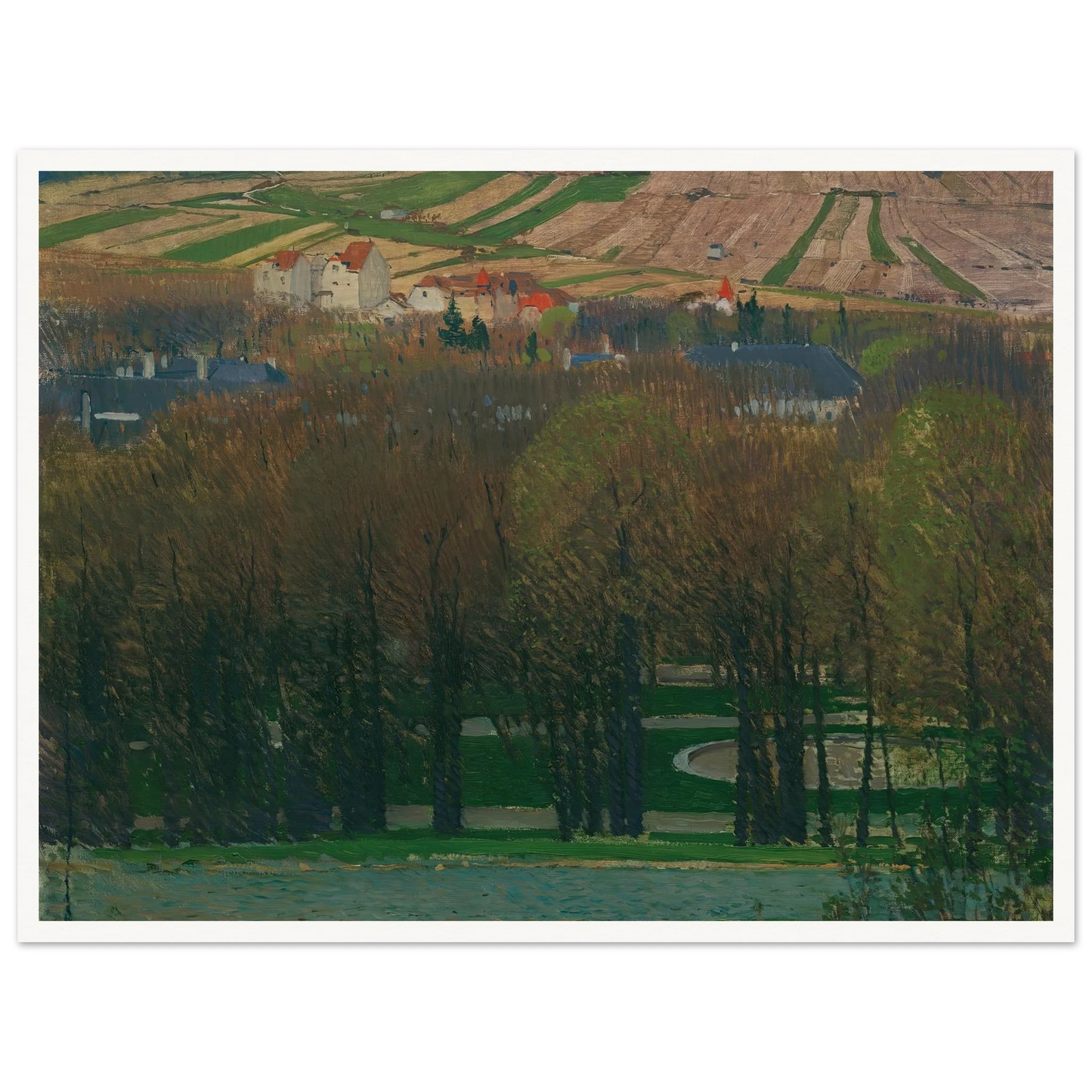 Blick von Heiligenstadt auf den Nußberg (1903) Art Print | Carl Moll-Quipham Collections
