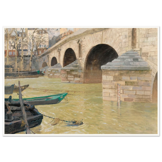 The Pont Marie, Paris (1893) Art Print | Frits Thaulow-Quipham Collections