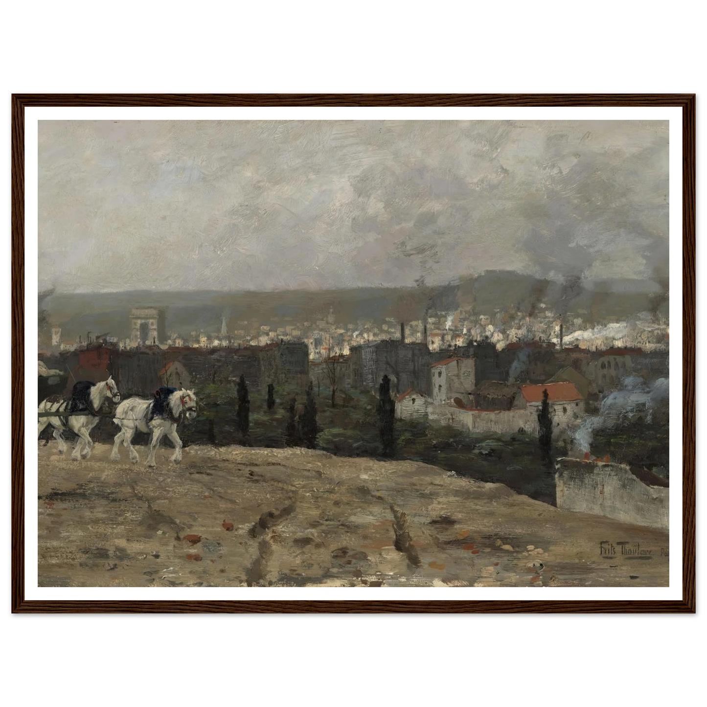 Parisian View (1879) Art Print | Frits Thaulow-Quipham Collections
