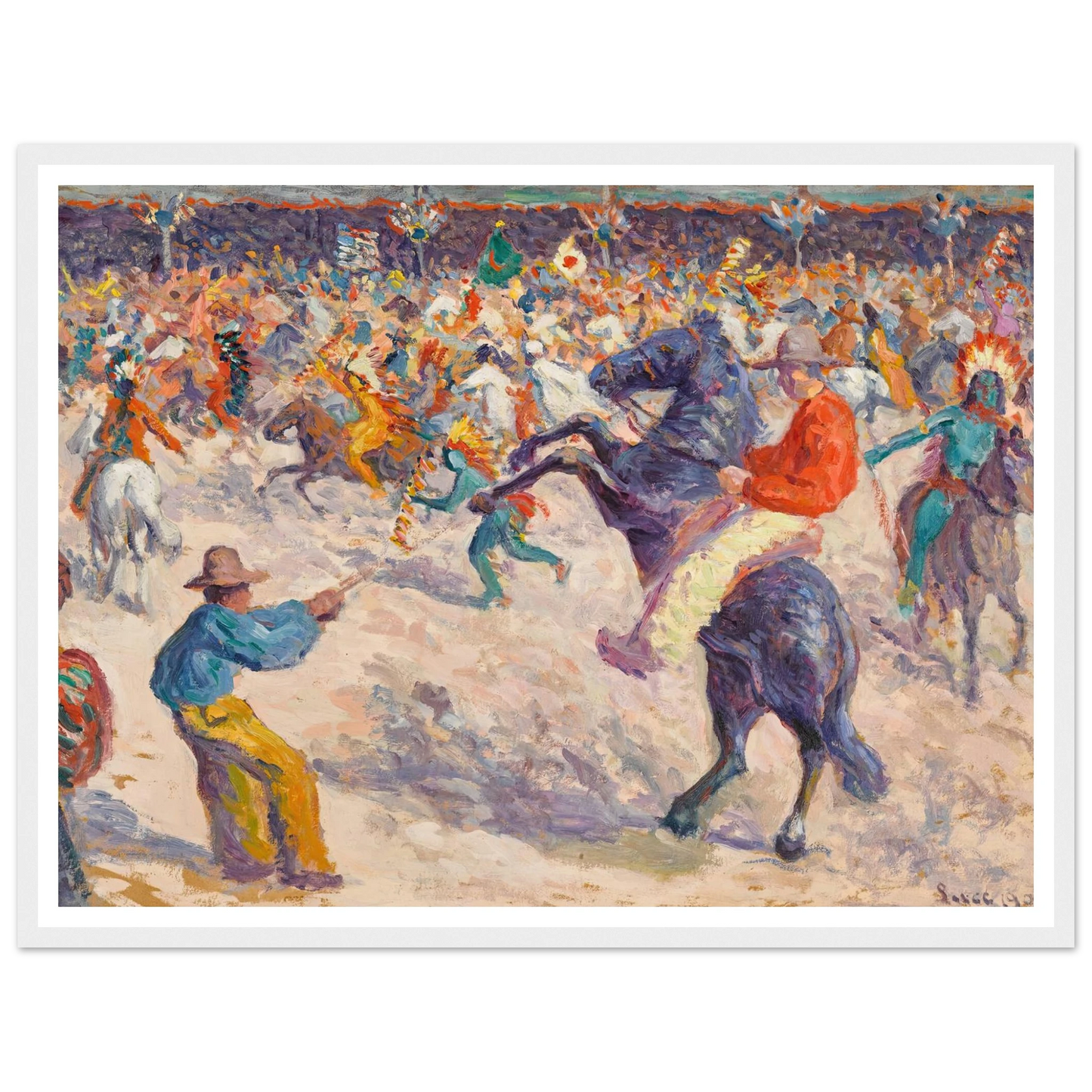 Buffalo Bill, le lasso (1906) Art Print | Maximilien Luce-Quipham Collections