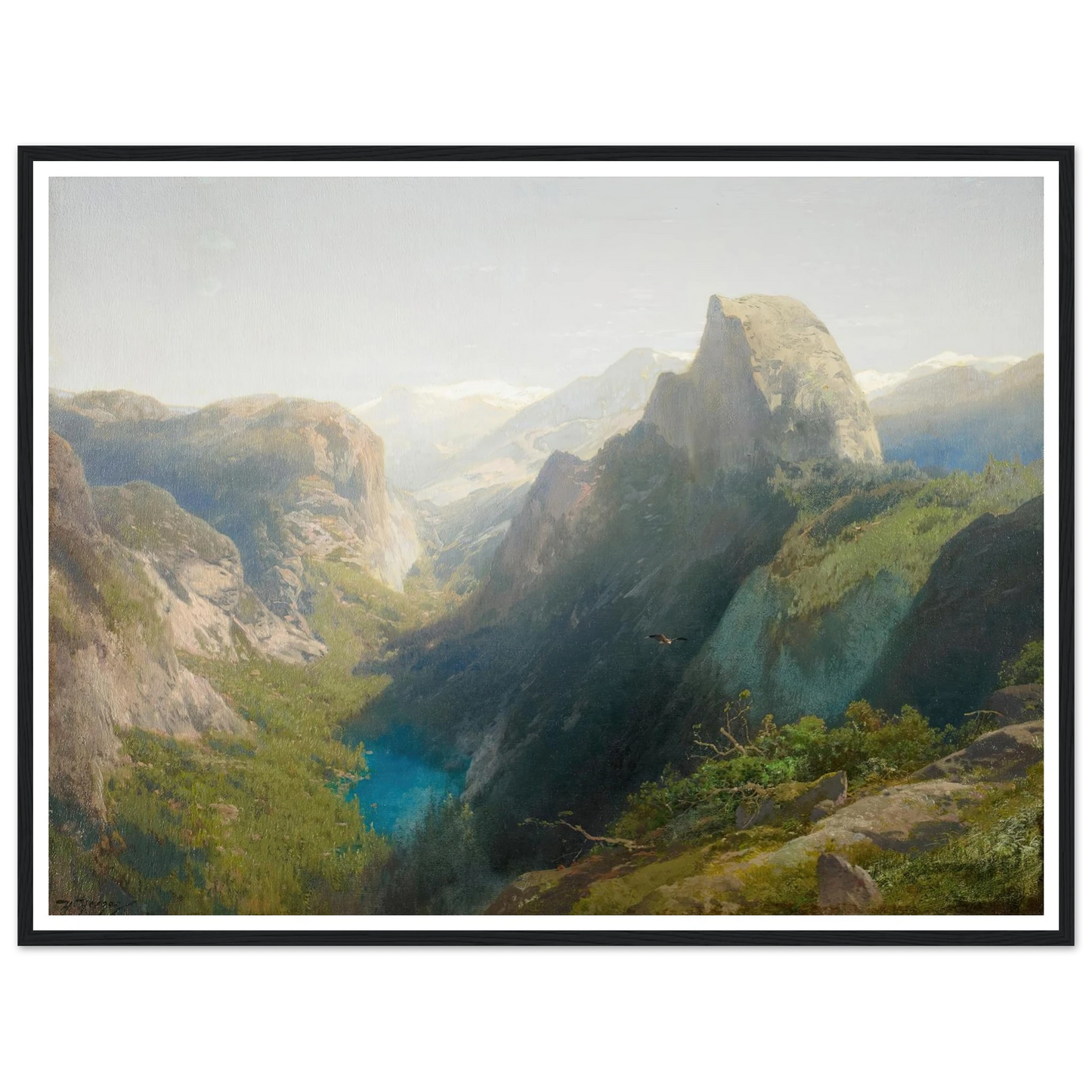 Mirror Lake, Yosemite (1874-1875) Art Print | Hermann Ottomar Herzog-Quipham Collections