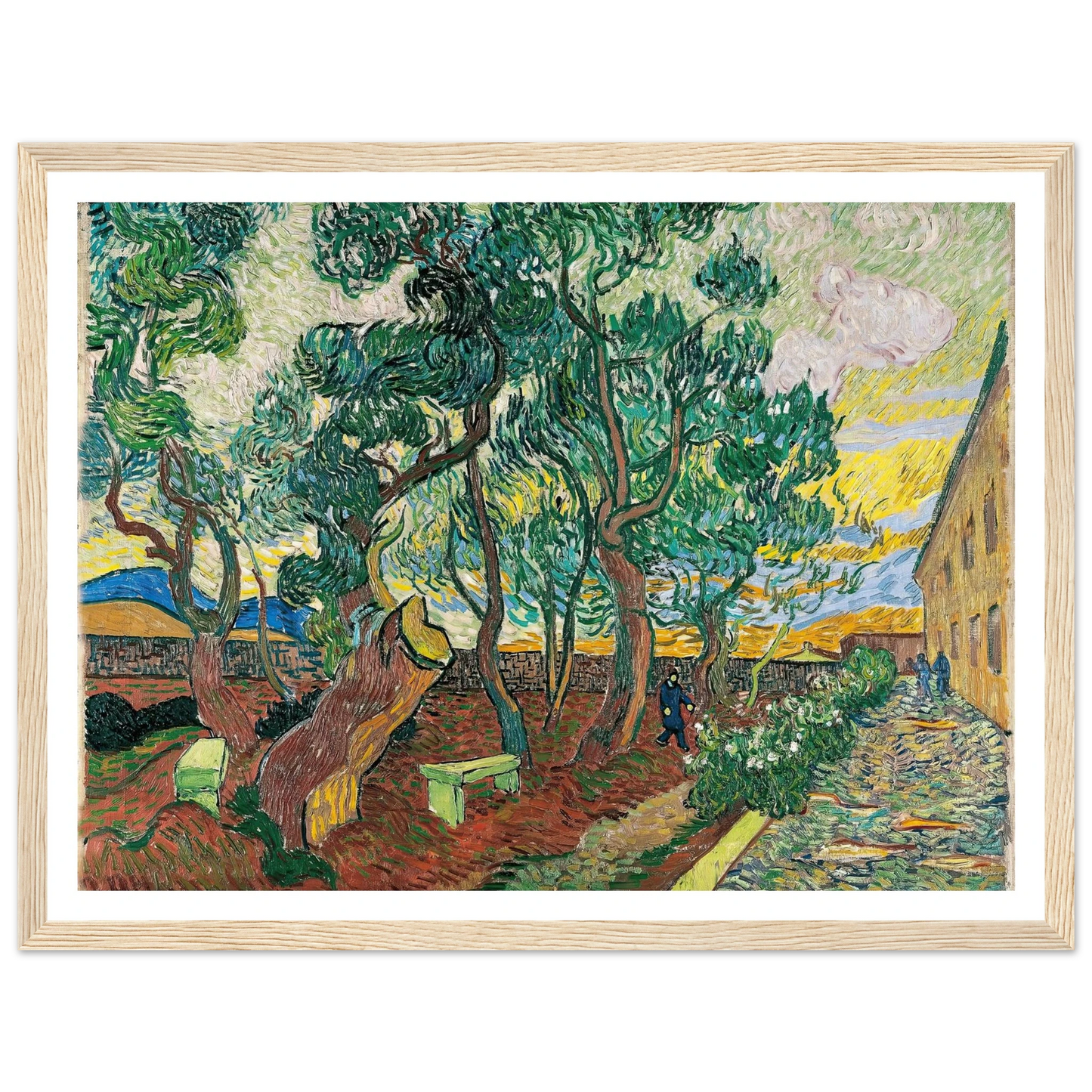 The Garden of Saint-Paul Hospital (1889) Art Print | Vincent van Gogh-Quipham Collections