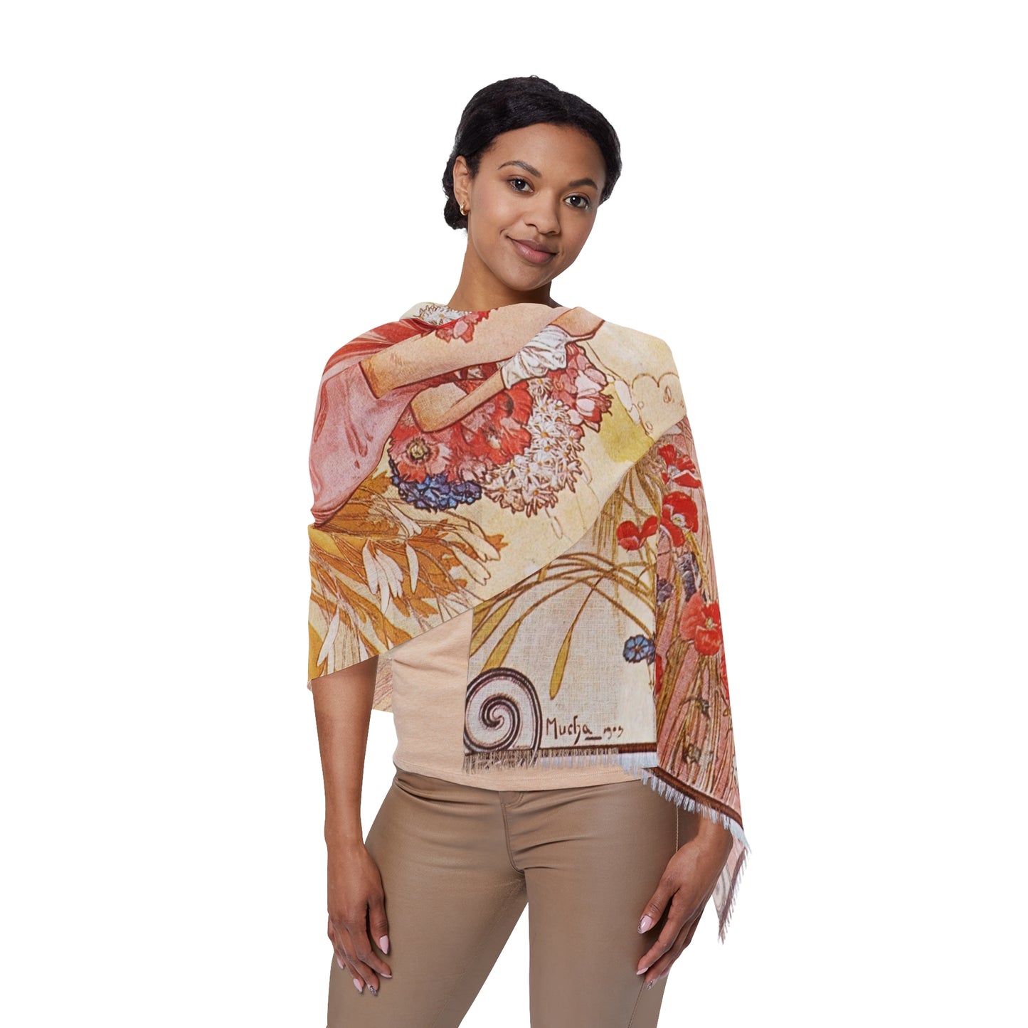 Summer (1900) | Alphonse Mucha Scarf – Art Nouveau Scarf-Quipham Collections