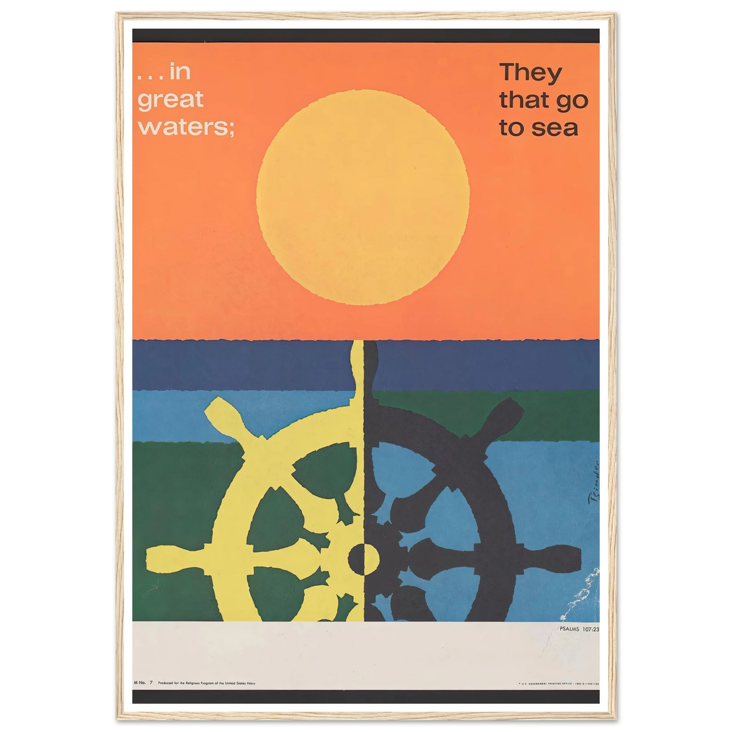 In great water; … Psalms 107_23 (1963) Art Print | Joseph Binder-Quipham Collections
