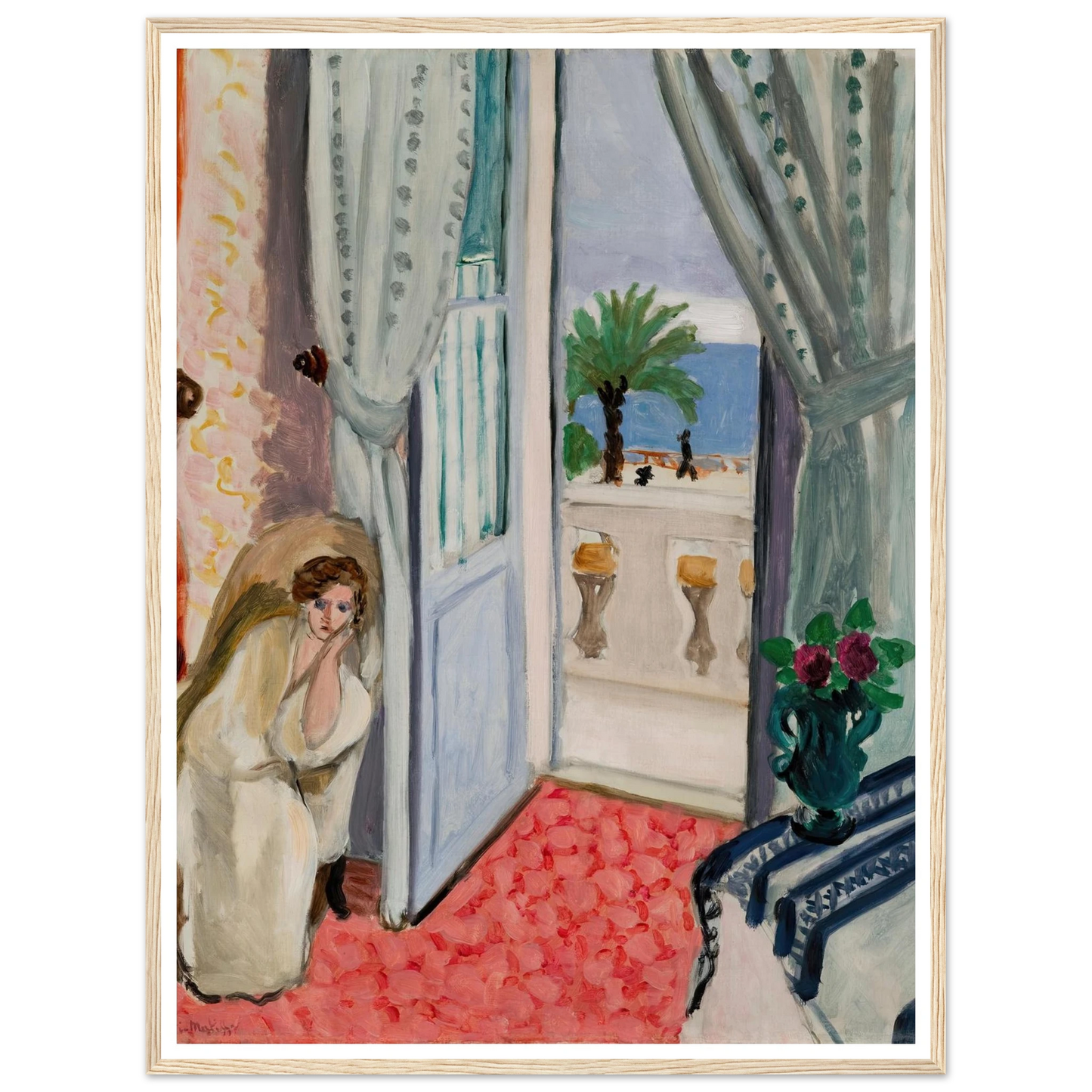 Interior at Nice (1919) Art Print | Henri Matisse-Quipham Collections