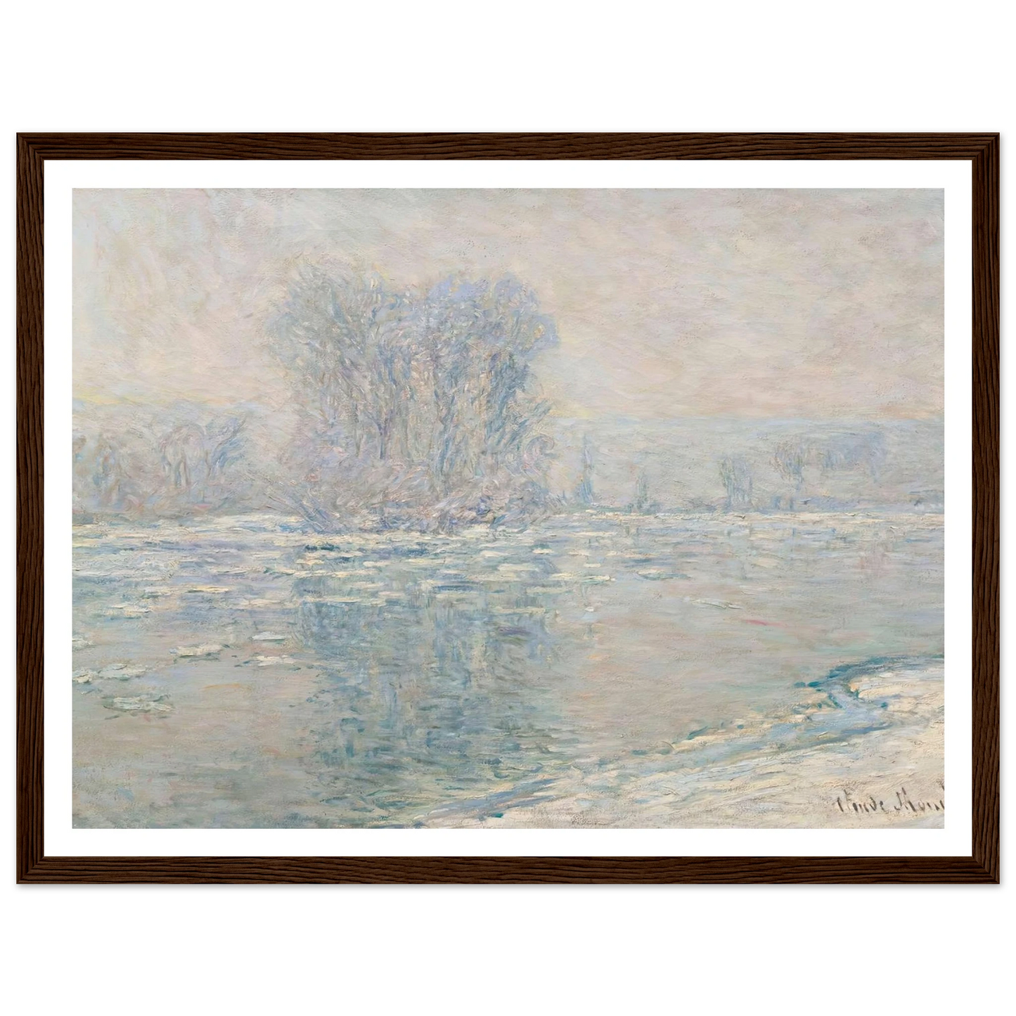 Glaçons, Effet Blanc (1893) Art Print | Claude Monet-Quipham Collections