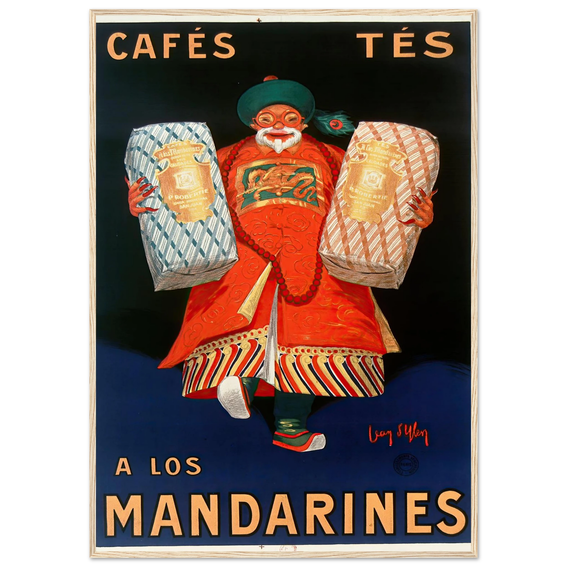 Cafés tés a los Mandarines (1927) Art Print | Jean Dylen-Quipham Collections