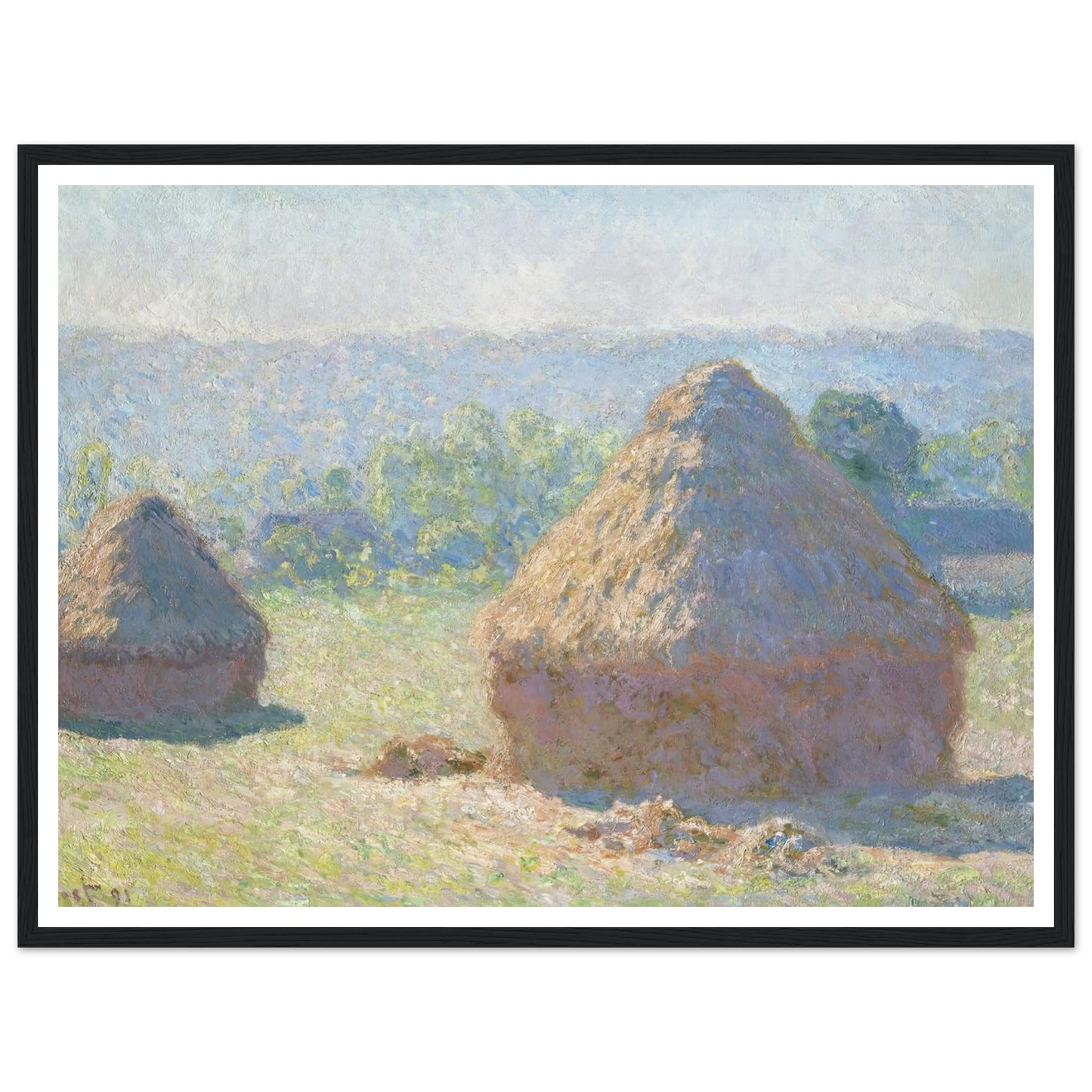 Haystacks, end of Summer (1891) Art Print | Claude Monet-Quipham Collections