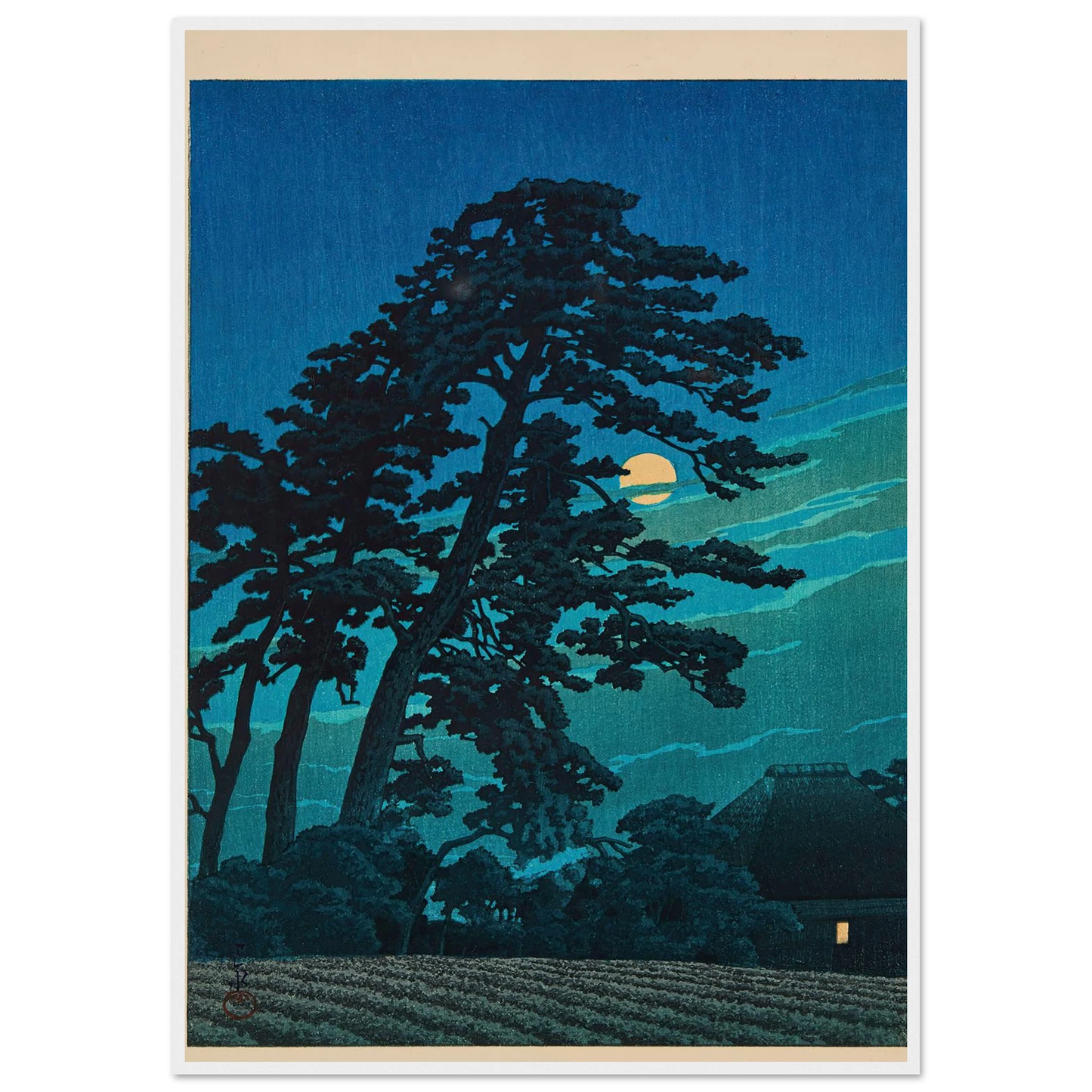 Magome no tsuki (Moon at Magome) (1930) Art Print | Kawase Hasui-Quipham Collections
