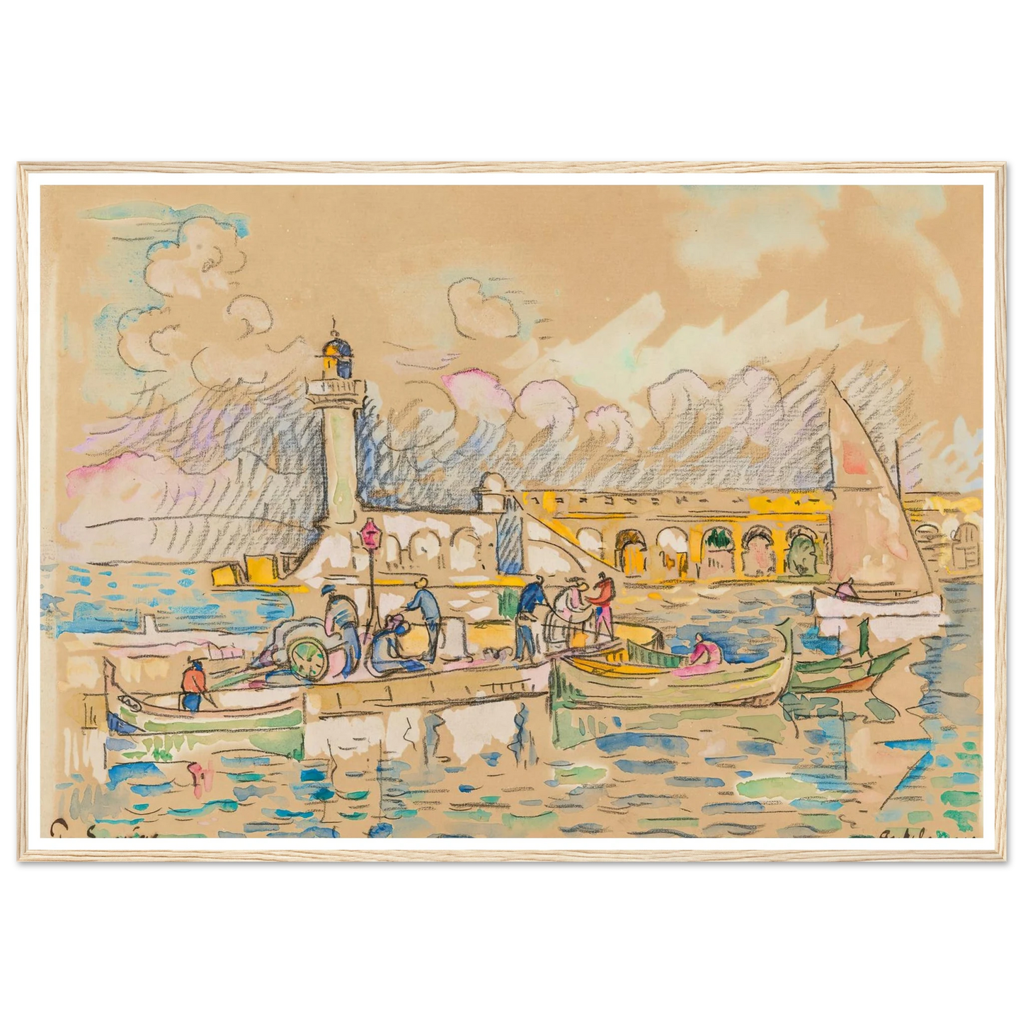 Antibes (1917) Art Print | Paul Signac-Quipham Collections