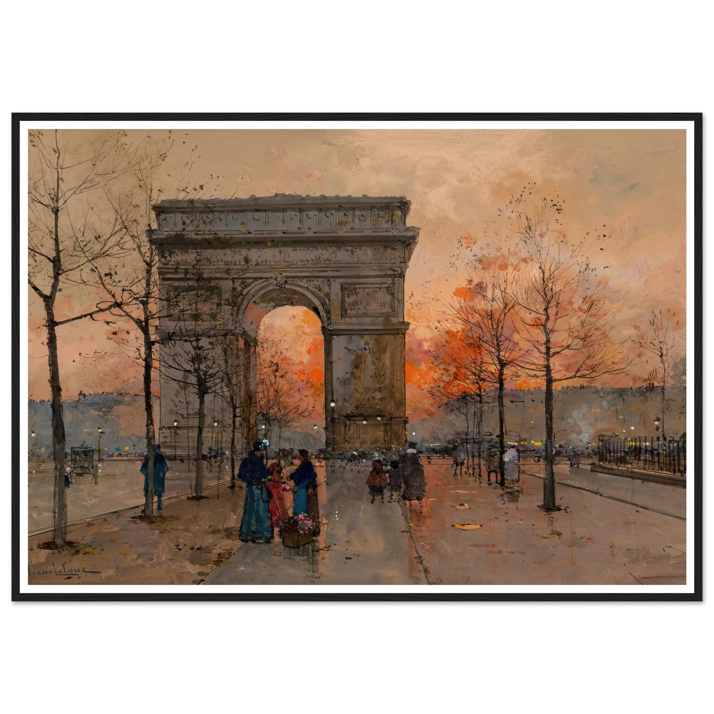 L’Arc de Triomphe, Place de l’Étoile Art Print | Eugene Galien Laloue-Quipham Collections