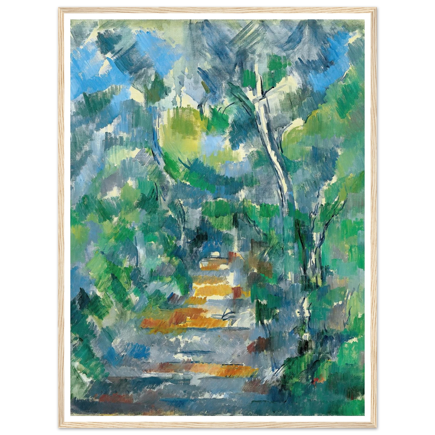 Forest Scene (Path from Mas Jolie to Château noir) (1900-1902) Art Print | Paul Cezanne-Quipham Collections