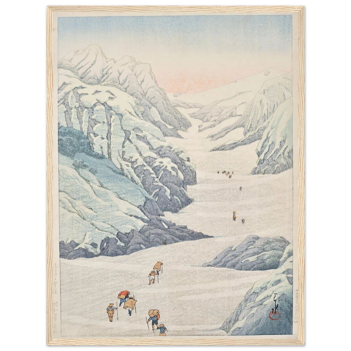 Shirouma no sekkei (Snow valley of Mount Shirouma) (1932) Art Print | Kawase Hasui-Quipham Collections