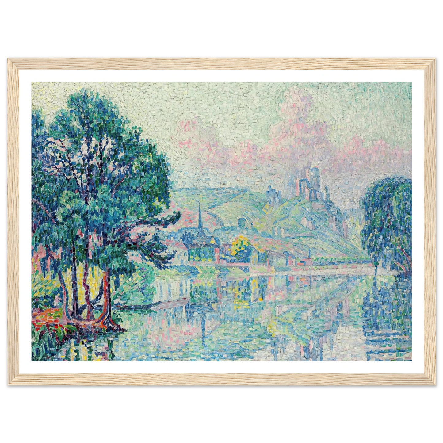 Les Andelys. Matin. Été (1923) Art Print | Paul Signac-Quipham Collections