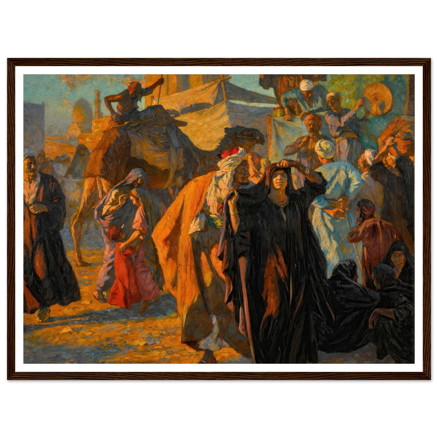 A Street Celebration In Cairo (1912) Art Print | Ludwig Deutsch-Quipham Collections