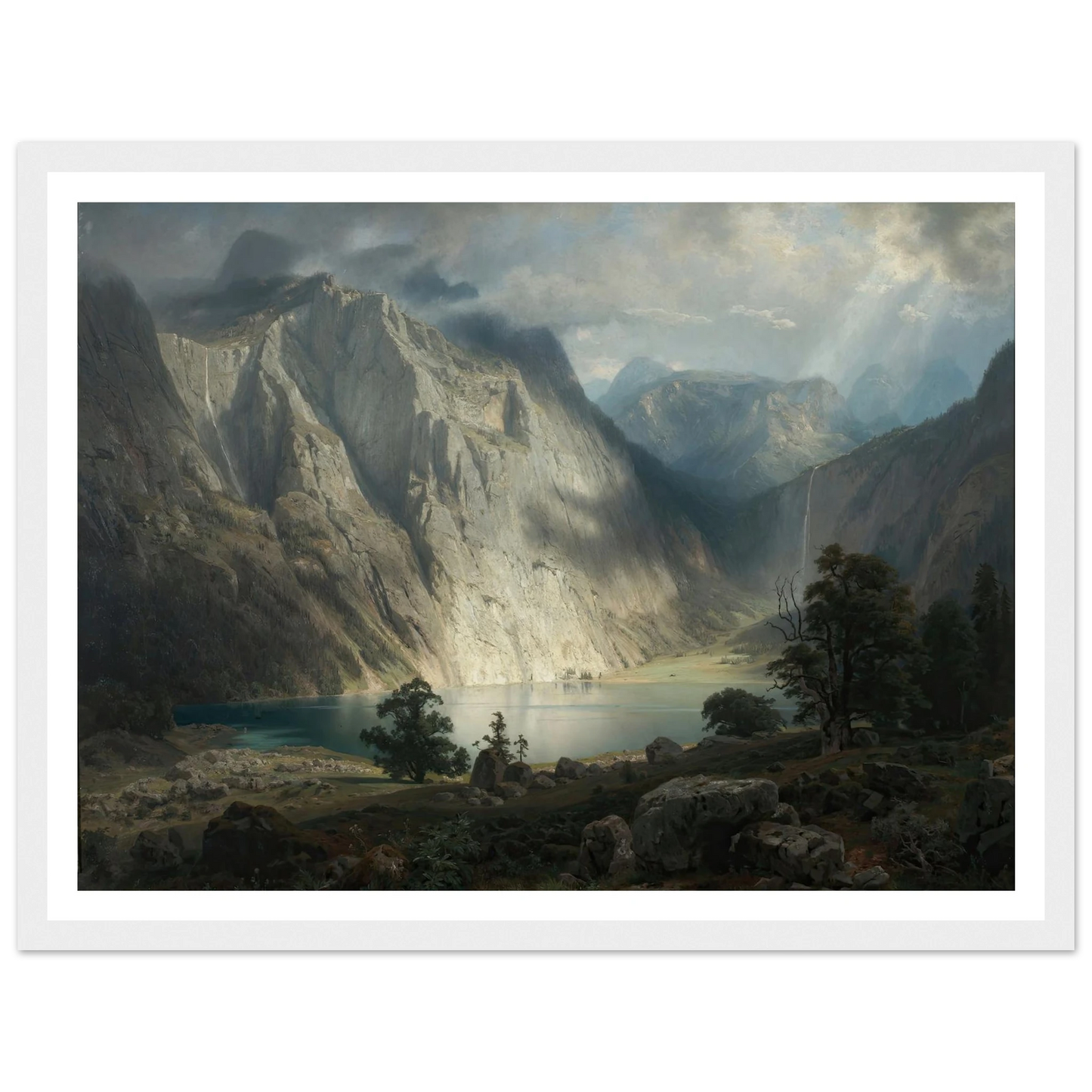 Obersee bei Berchtesgaden (1858) Art Print | August Wilhelm Leu-Quipham Collections