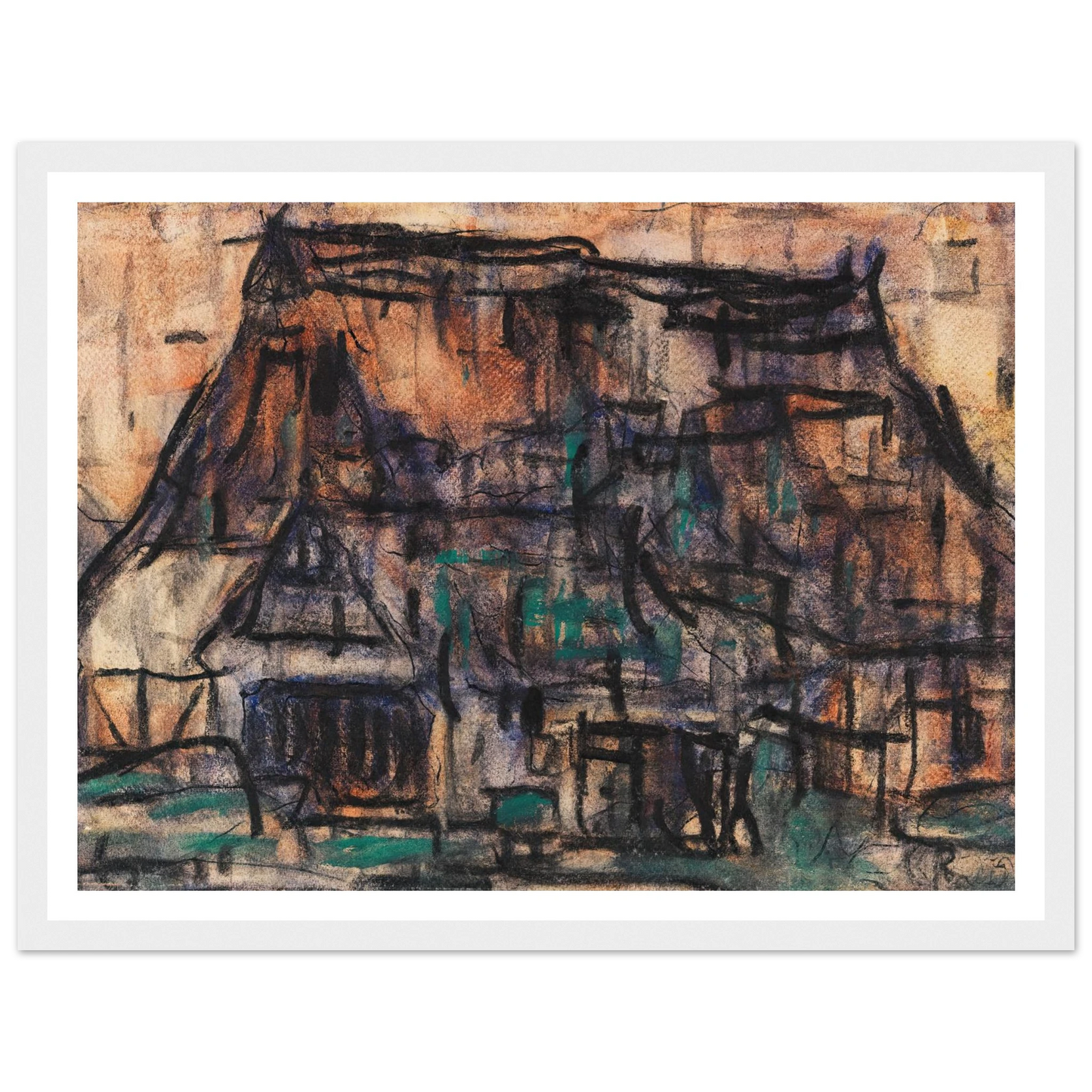 Haus in Soest (1920) Art Print | Christian Rohlfs-Quipham Collections