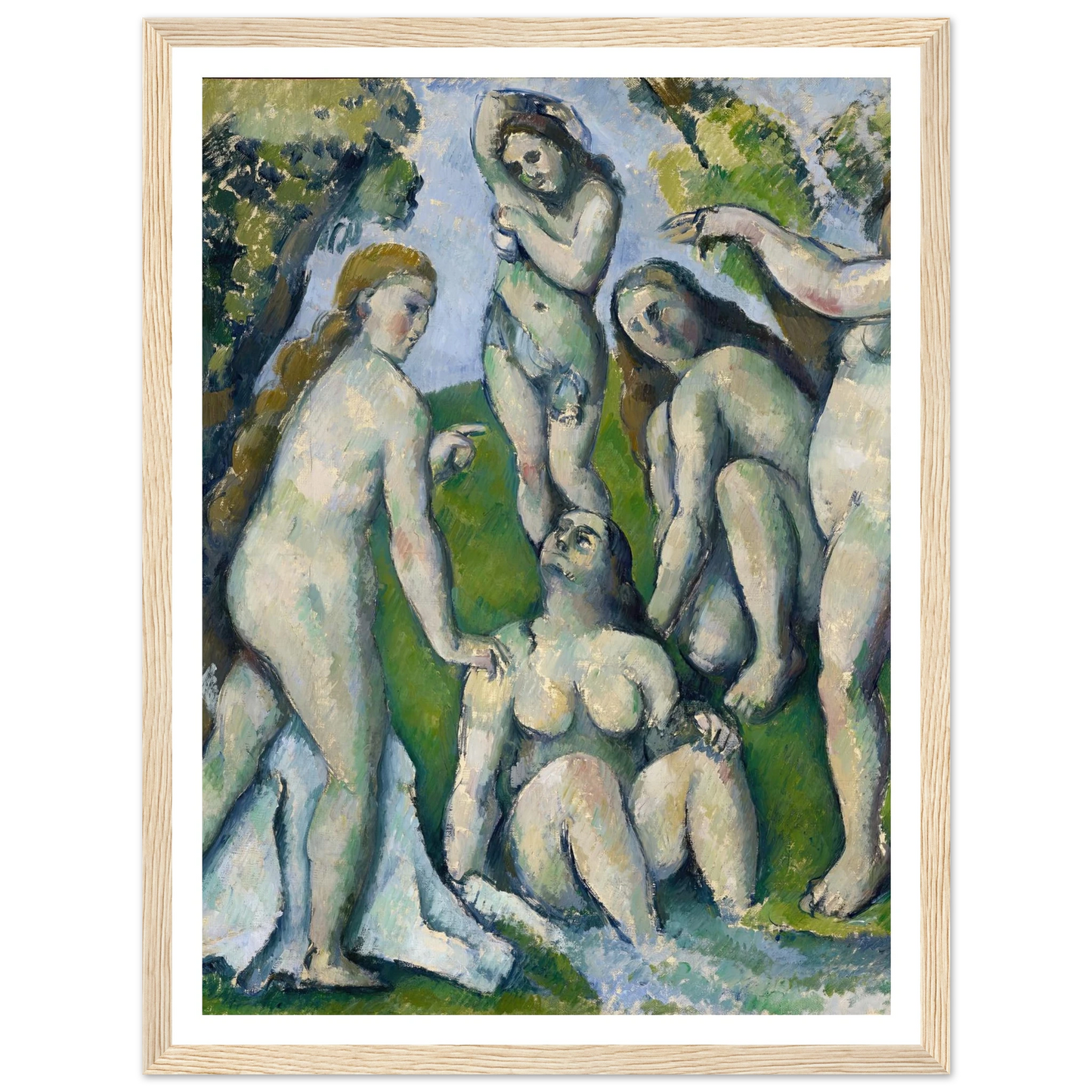 Five Bathers (1885-1887) Art Print | Paul Cezanne-Quipham Collections