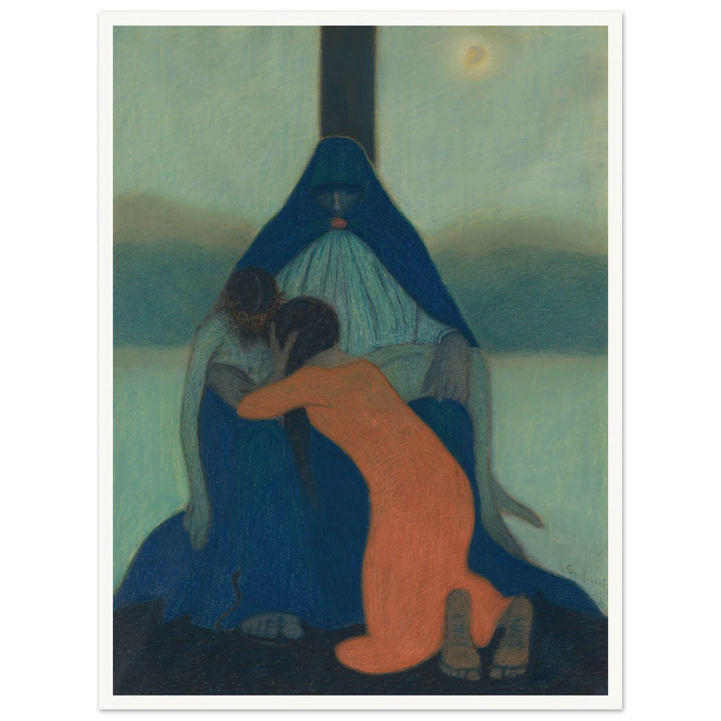 Piétà (1912) Art Print | Leon Spilliaert-Quipham Collections