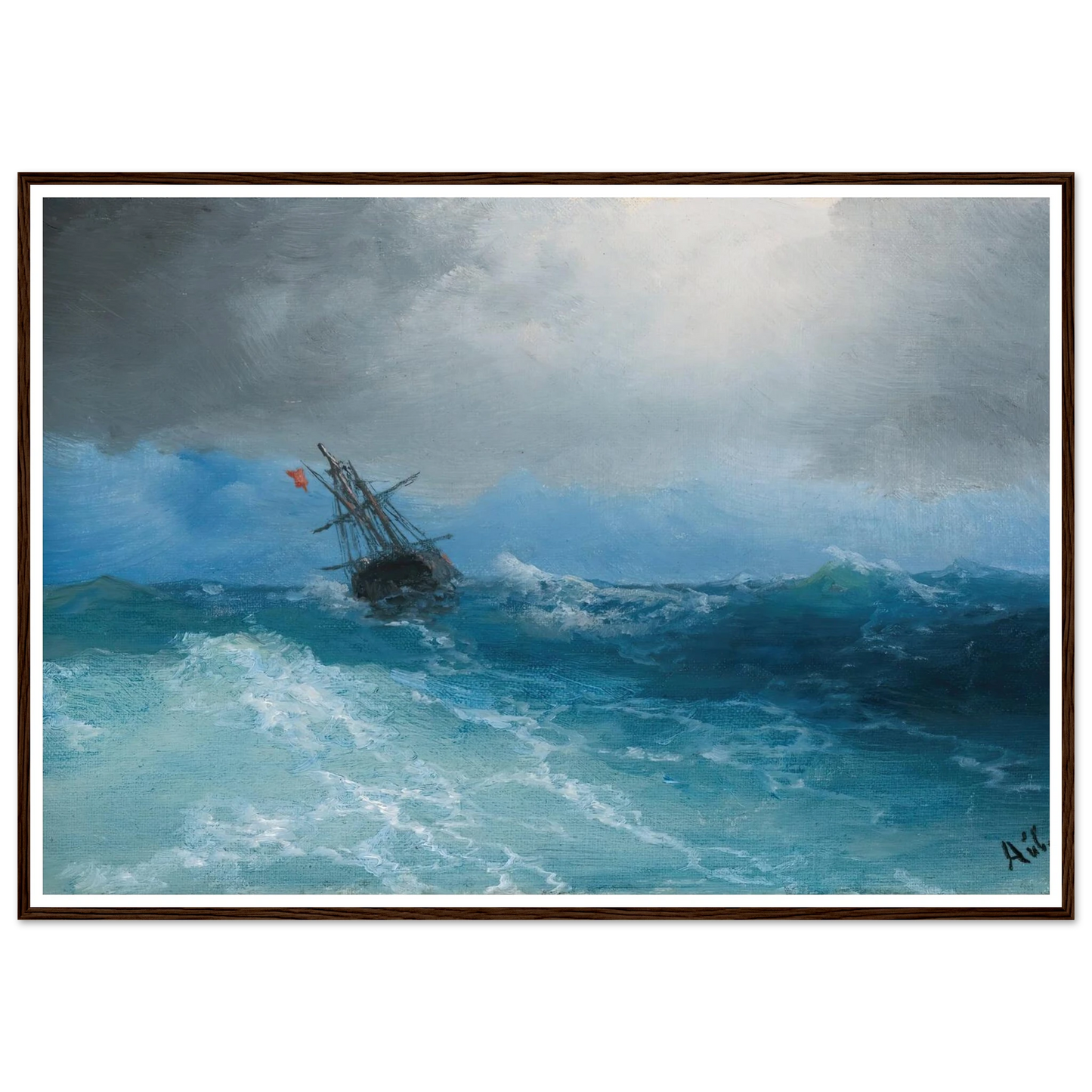 Gathering Storm (1899) Art Print | Ivan Konstantinovich Aivazovsky-Quipham Collections