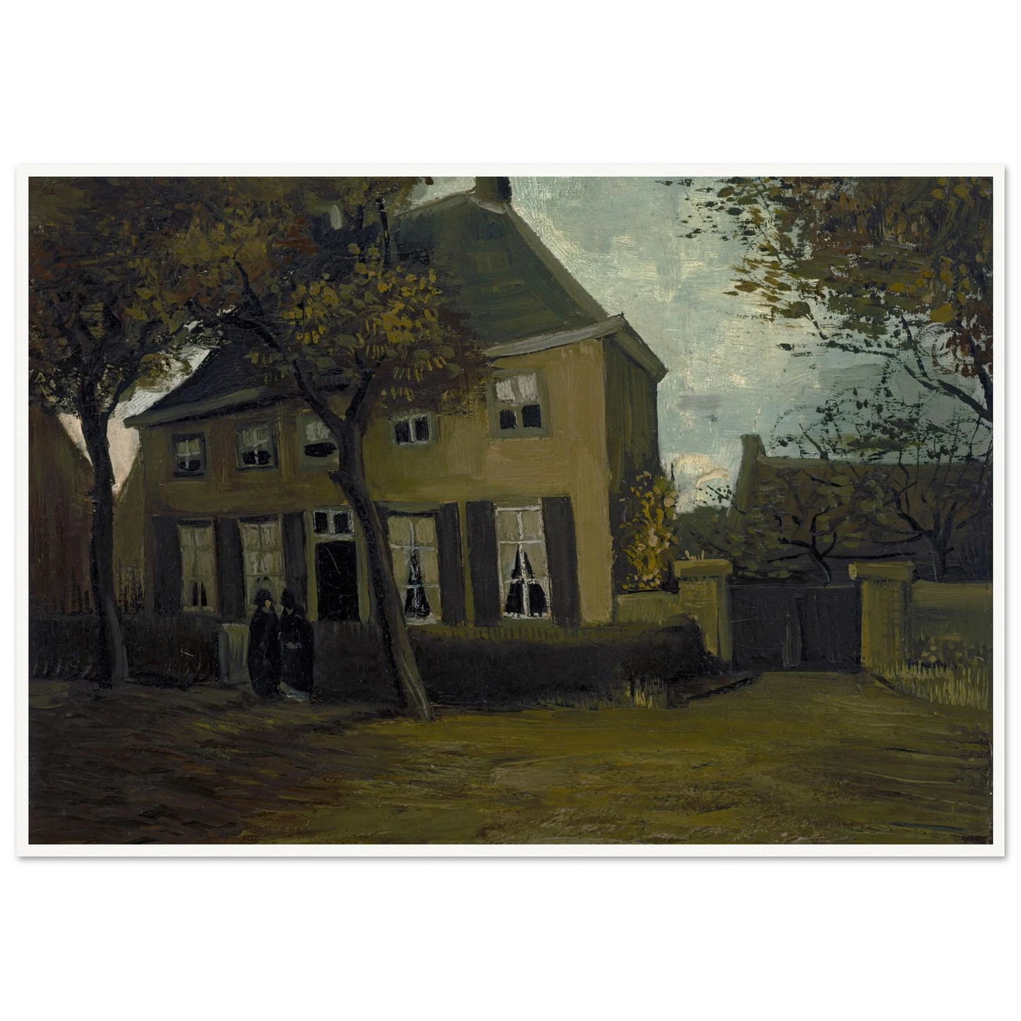 The vicarage at Nuenen (1885) Art Print | Vincent van Gogh-Quipham Collections