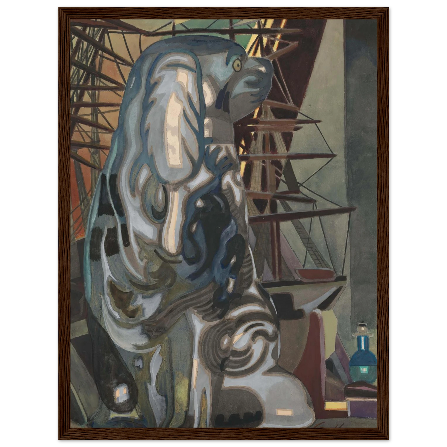 De porseleinen hond (1922) Art Print | Leon Spilliaert-Quipham Collections
