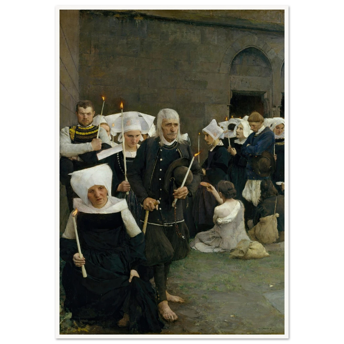 The Pardon in Brittany (1886) Art Print | Pascal Adolphe Jean Dagnan Bouveret-Quipham Collections
