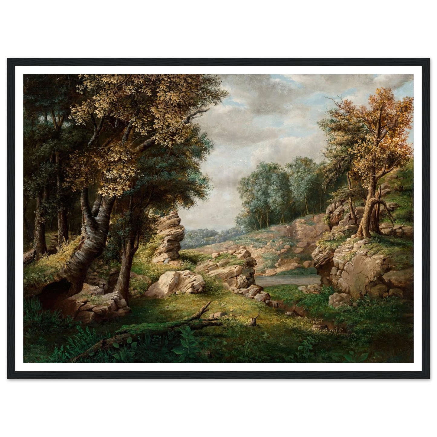 Rocky Dell (Near the Village) (circa 1849-1850) Art Print | George Inness-Quipham Collections
