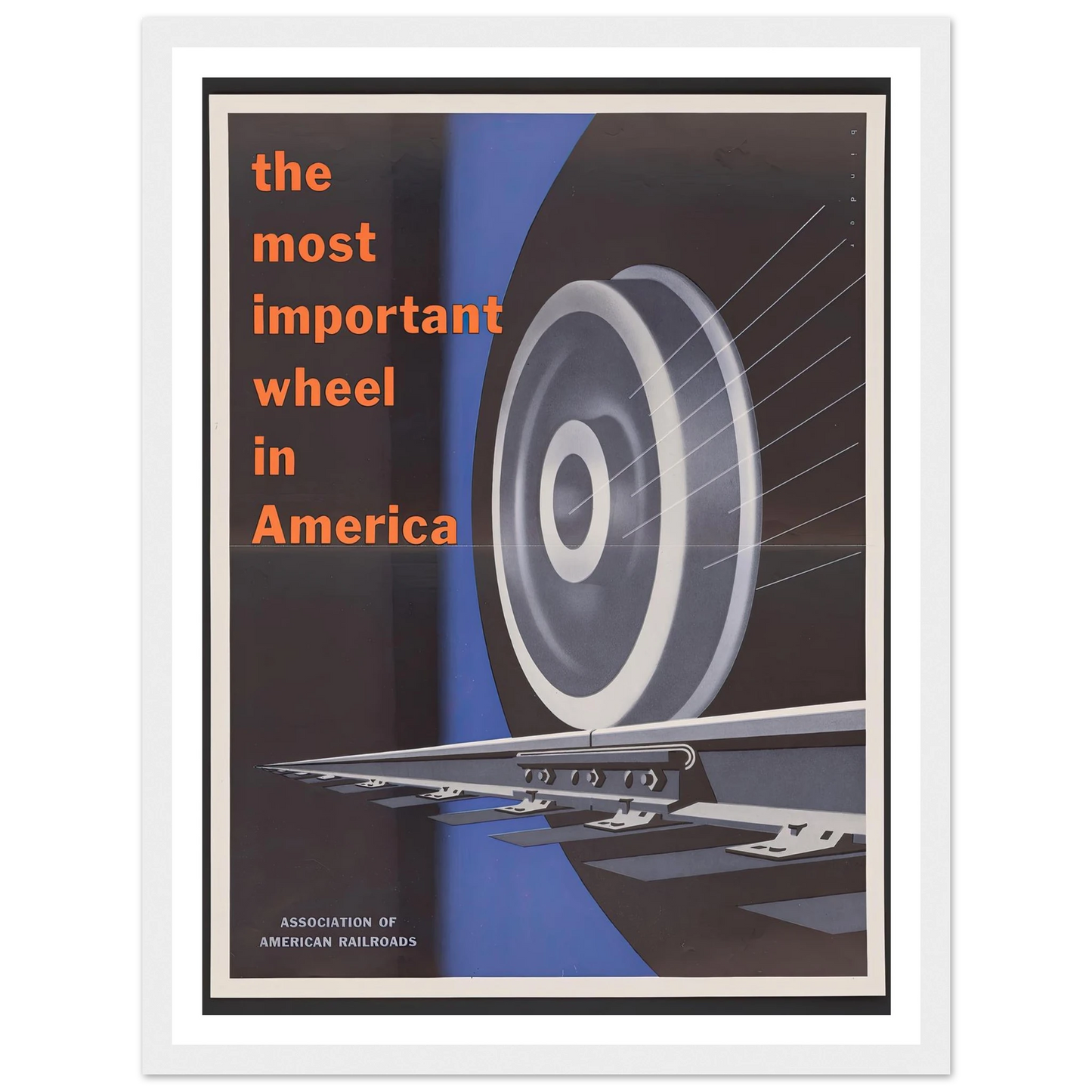 The most important wheels in America. (1952) Art Print | Joseph Binder-Quipham Collections