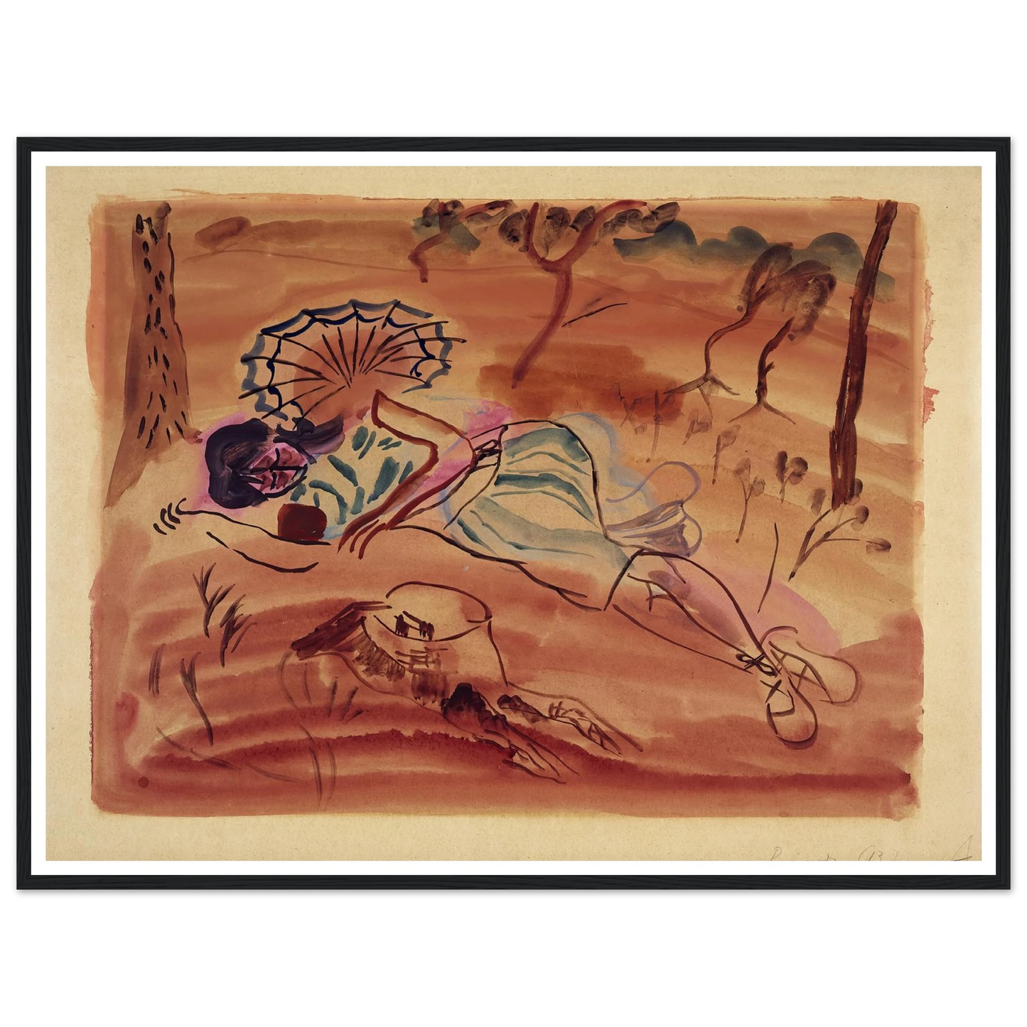 Pinewoods (Under the pines) (1931) Art Print | Frances Hodgkins-Quipham Collections
