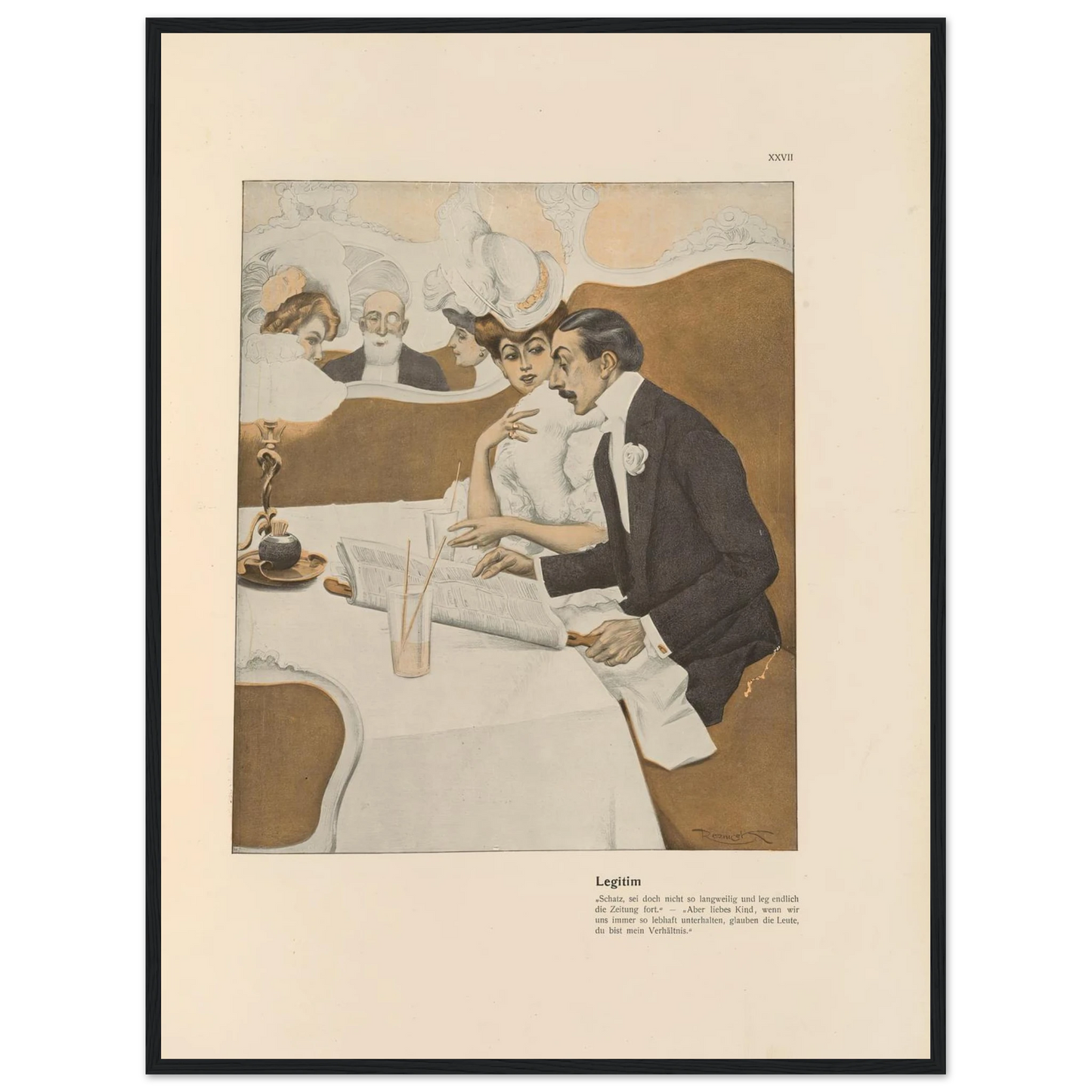 Legitim (1908) Art Print | Ferdinand Freiherr von Reznicek-Quipham Collections