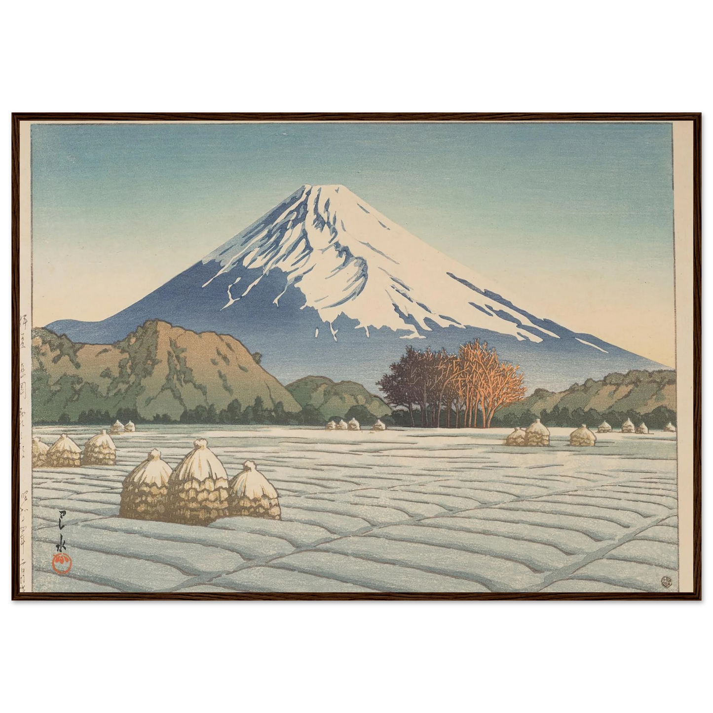 Izu Nagaoka shimo no asa (Frosty morning in Nagaoka, Izu) (1939) Art Print | Kawase Hasui-Quipham Collections