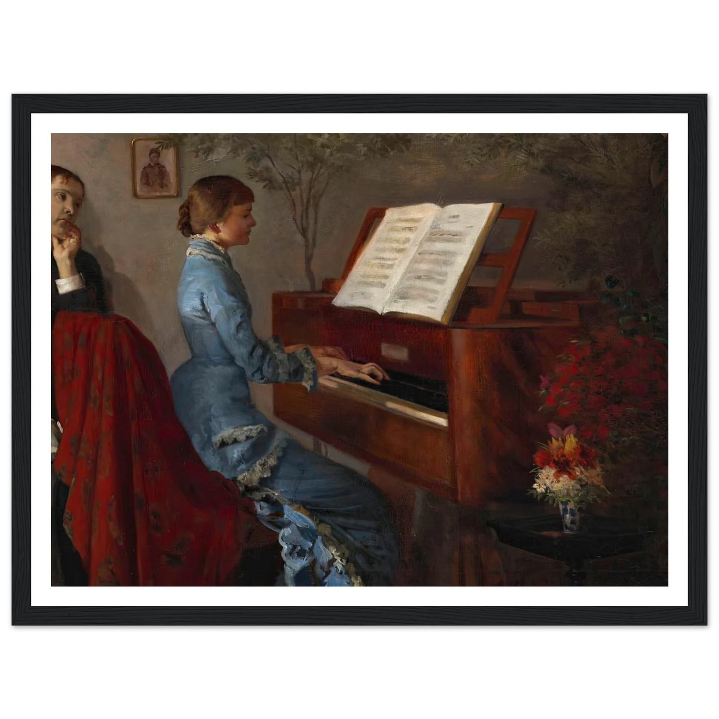 At the Piano (1877) Art Print | Jacek Malczewski-Quipham Collections