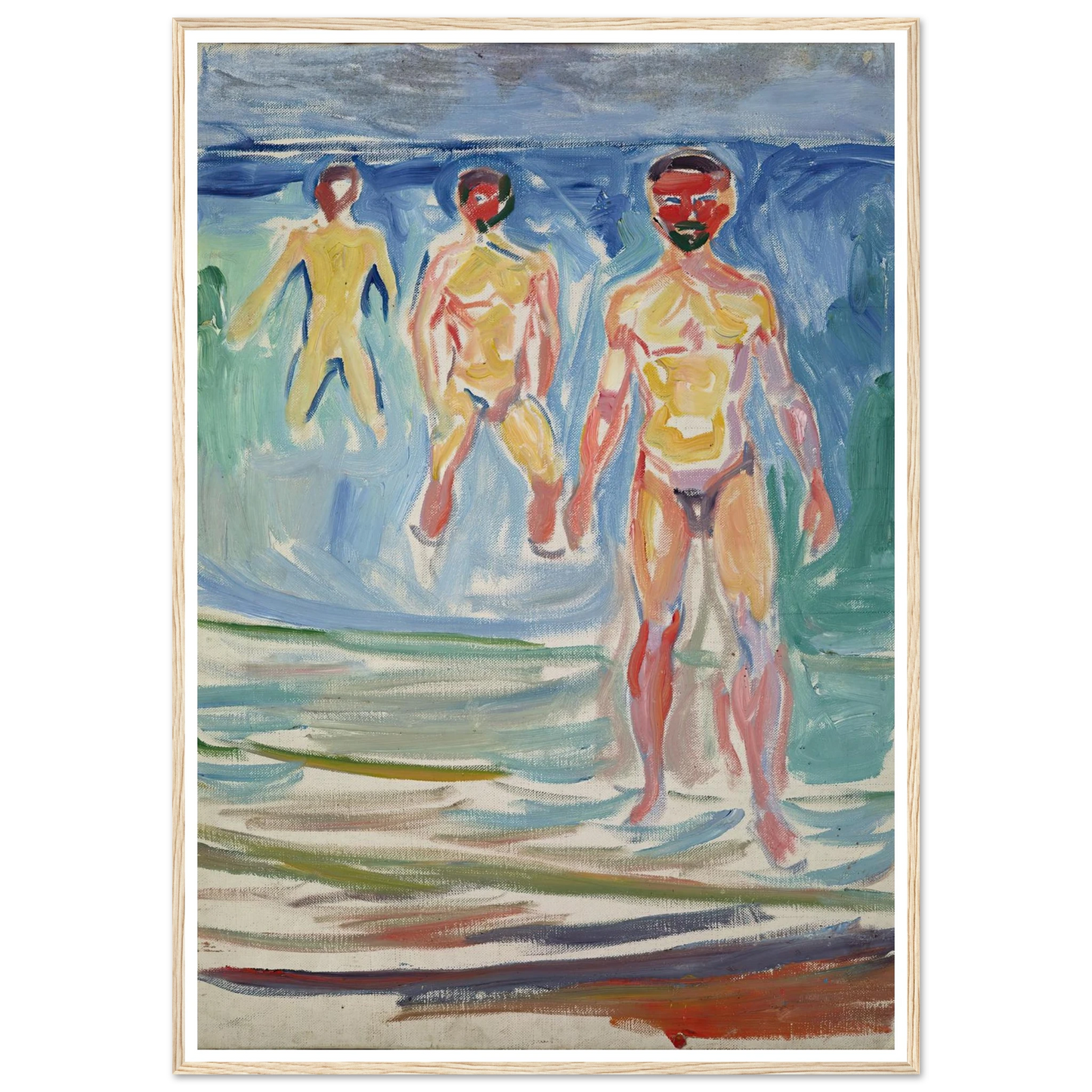 Bathing Men (1907) Art Print | Edvard Munch-Quipham Collections