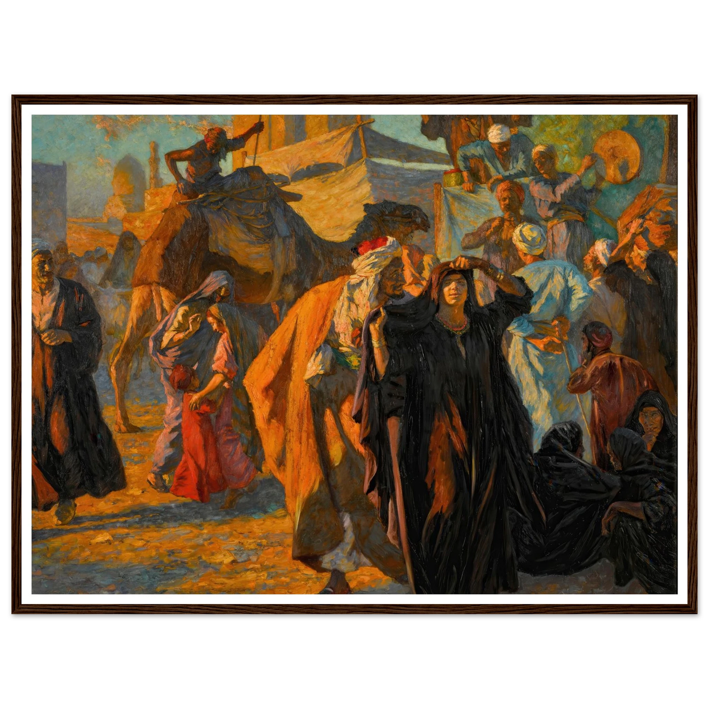 A Street Celebration In Cairo (1912) Art Print | Ludwig Deutsch-Quipham Collections