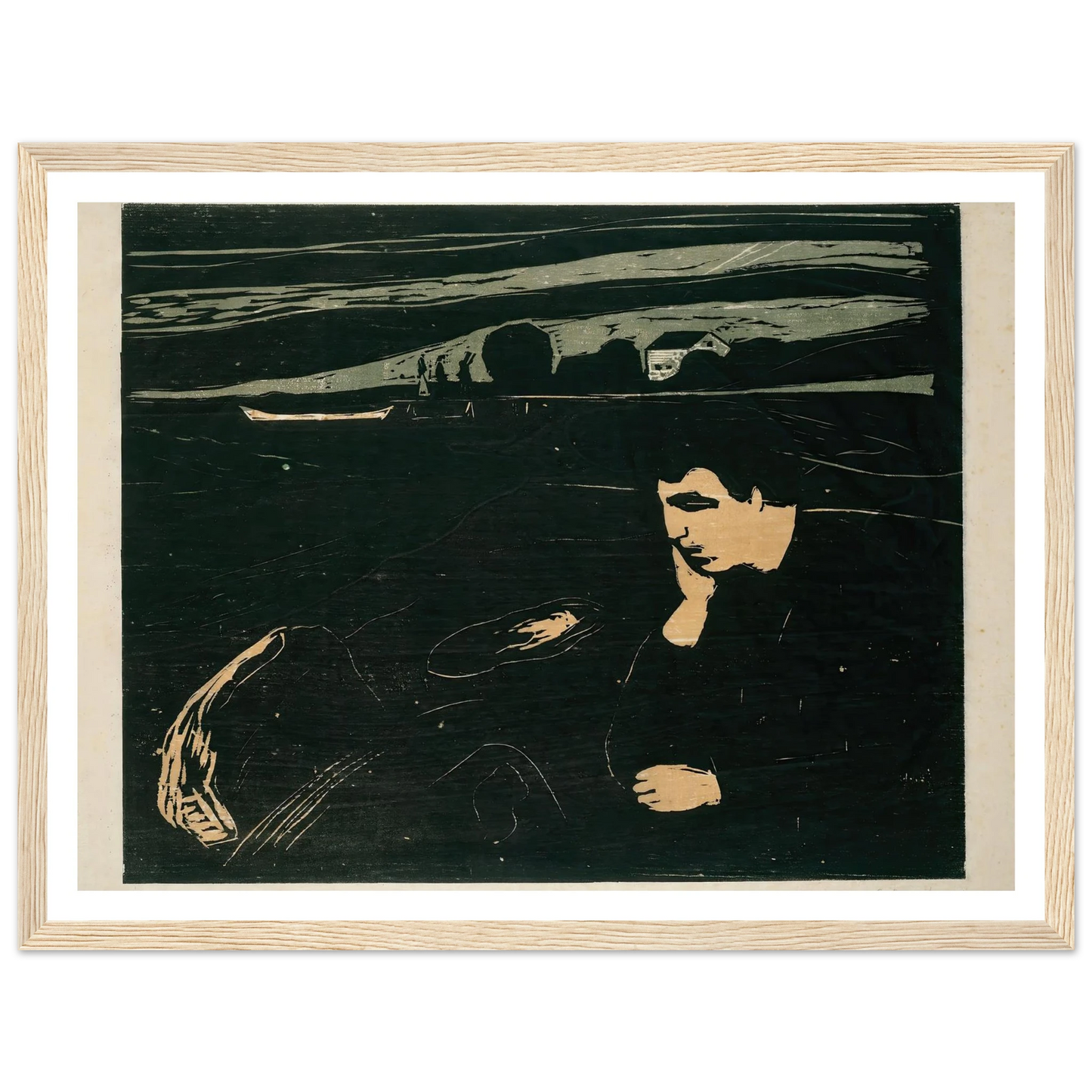 Melancholy III (1915–1917) Art Print | Edvard Munch-Quipham Collections