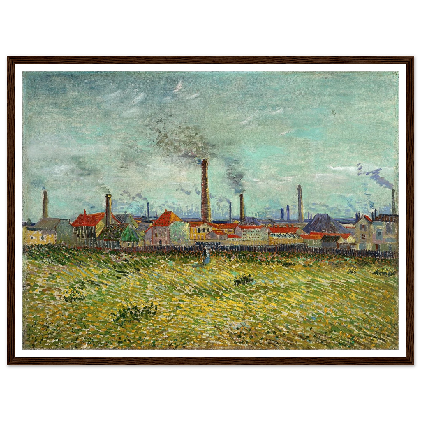 Factories at Clichy (1887) Art Print | Vincent van Gogh-Quipham Collections