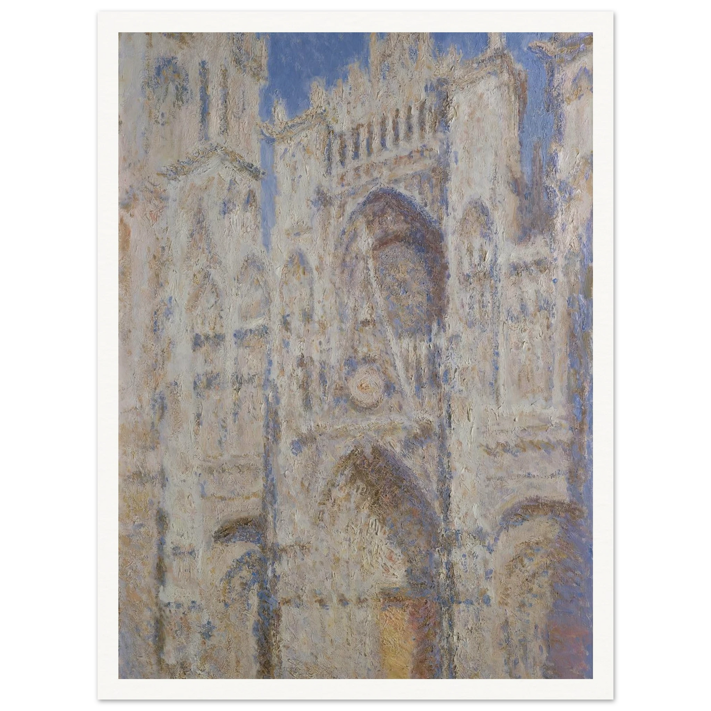 Rouen Cathedral; The Portal (Sunlight) (1894) Art Print | Claude Monet-Quipham Collections