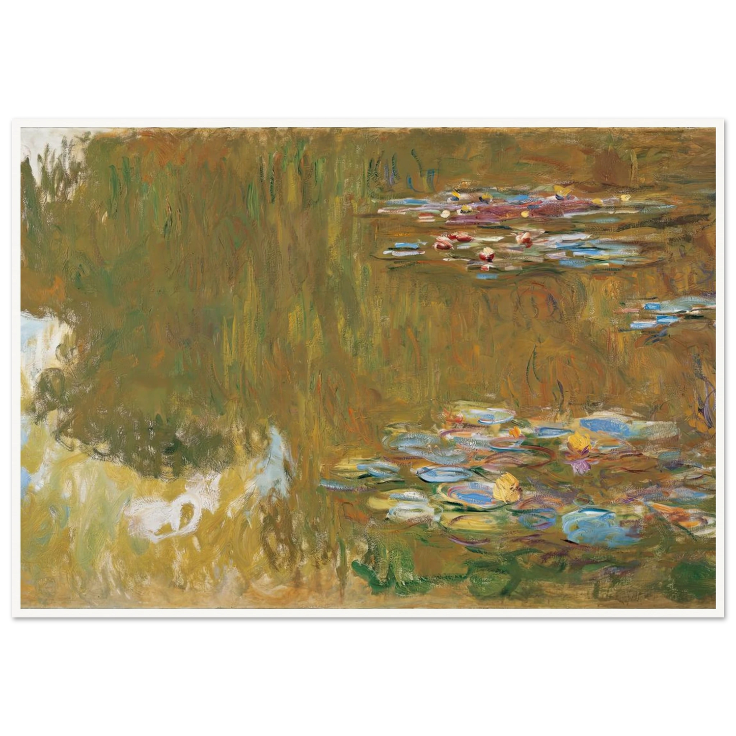 The Water Lily Pond, c. 1917-19 Art Print | Claude Monet-Quipham Collections
