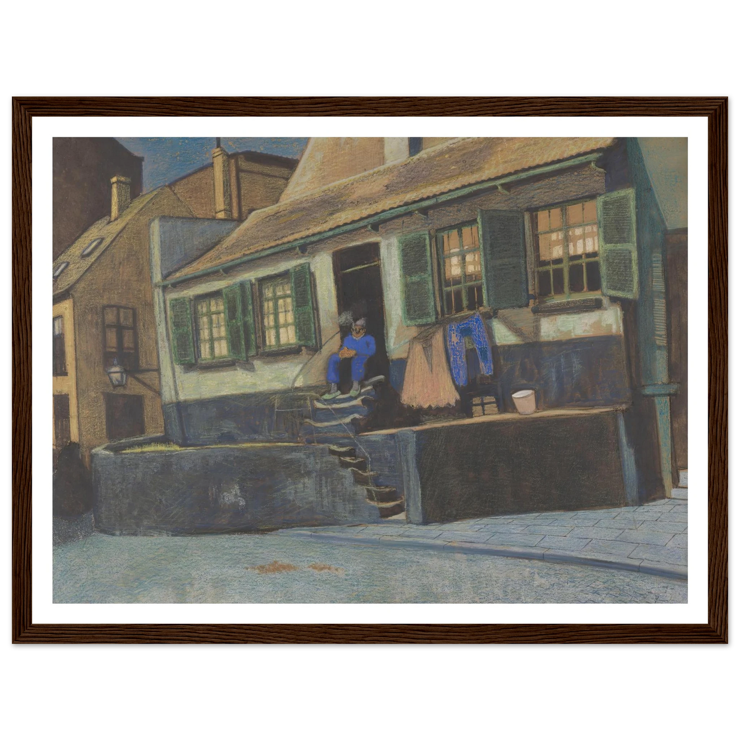 Het huis genaamd ‘De Preekstoel’ te Oostende (1911) Art Print | Leon Spilliaert-Quipham Collections
