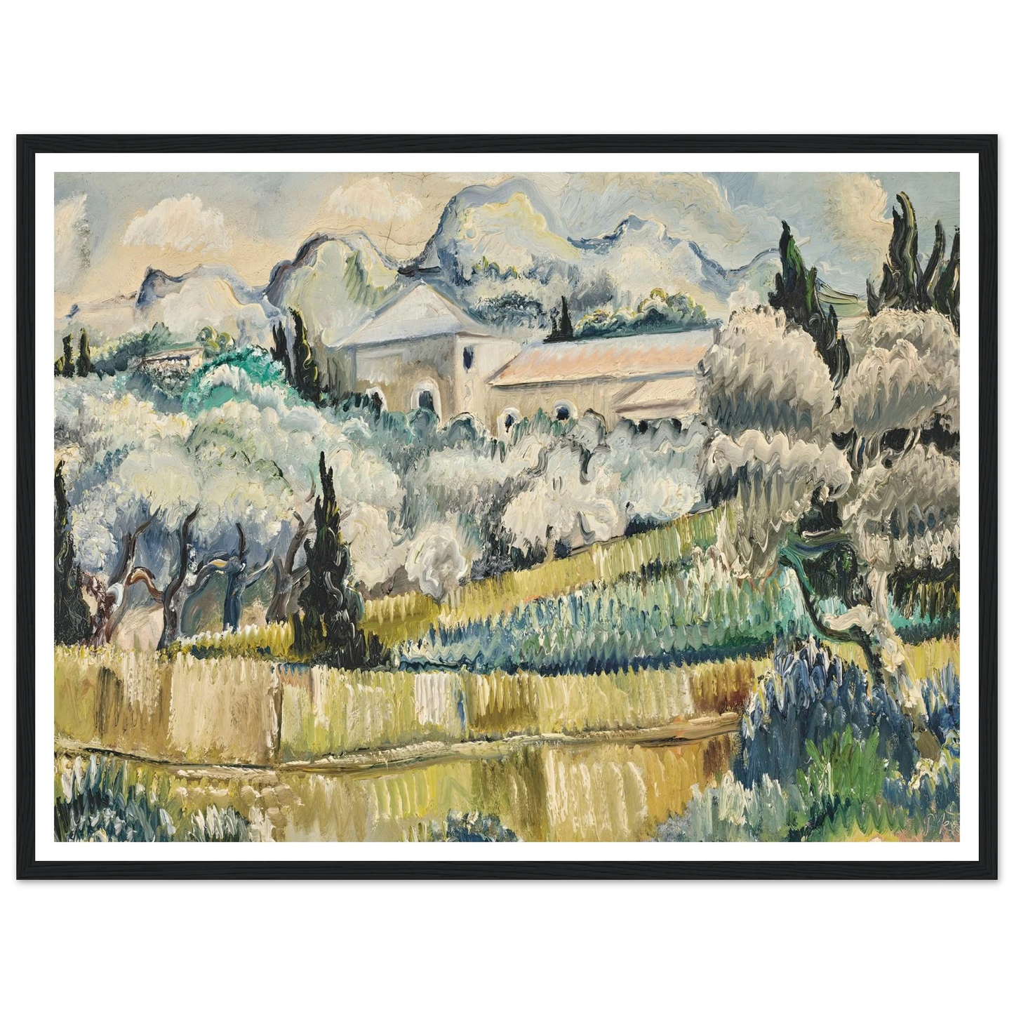 Landschaft in Südfrankreich (1938) Art Print | Paul Kleinschmidt-Quipham Collections